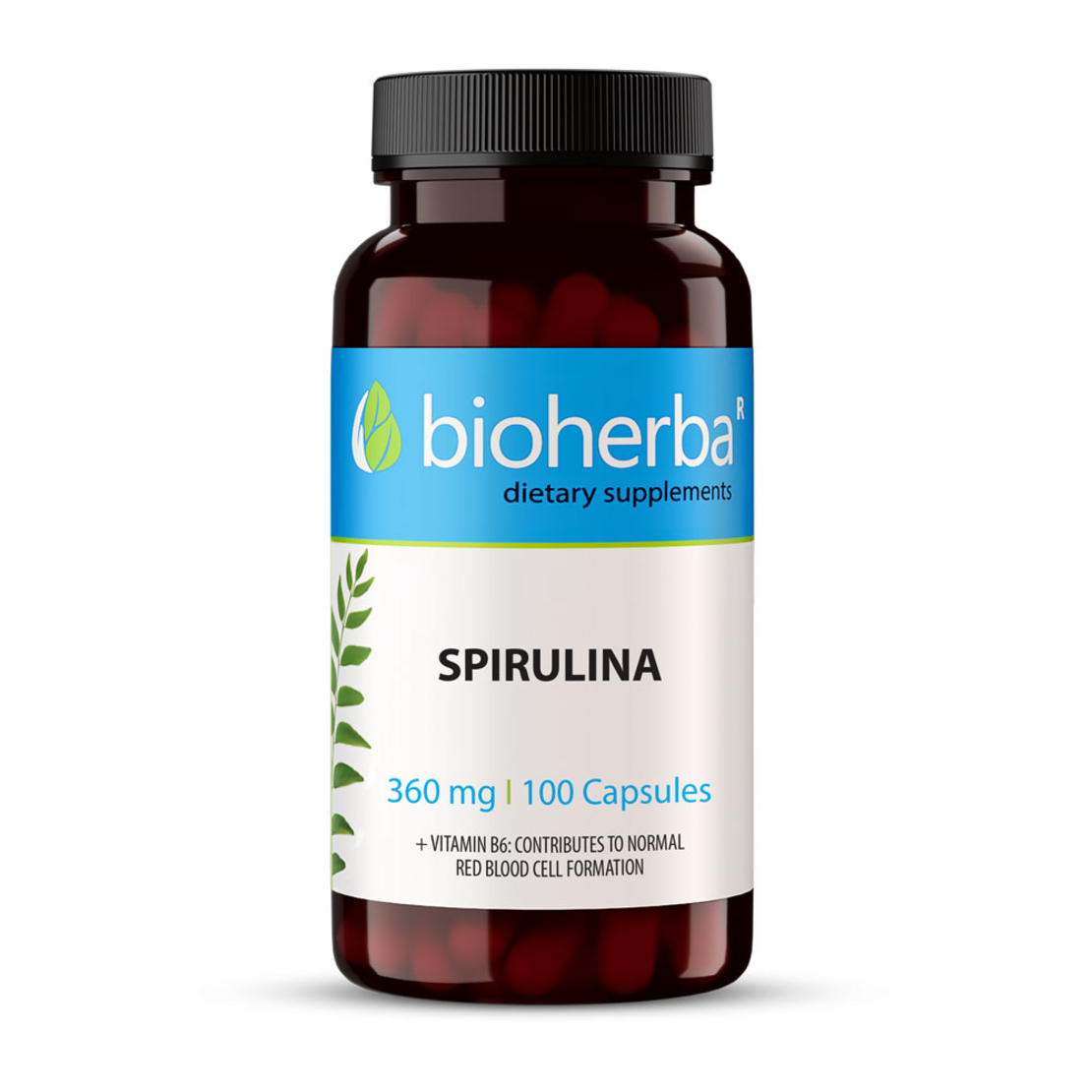 СПИРУЛИНА / SPIRULINA, 100 капсули, 360 мг, Биохерба