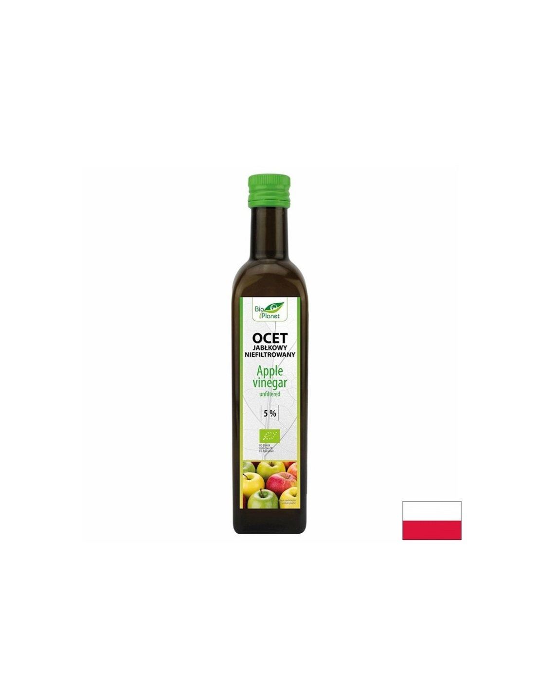 Ябълков оцет (нефилтриран) БИО 500 ml