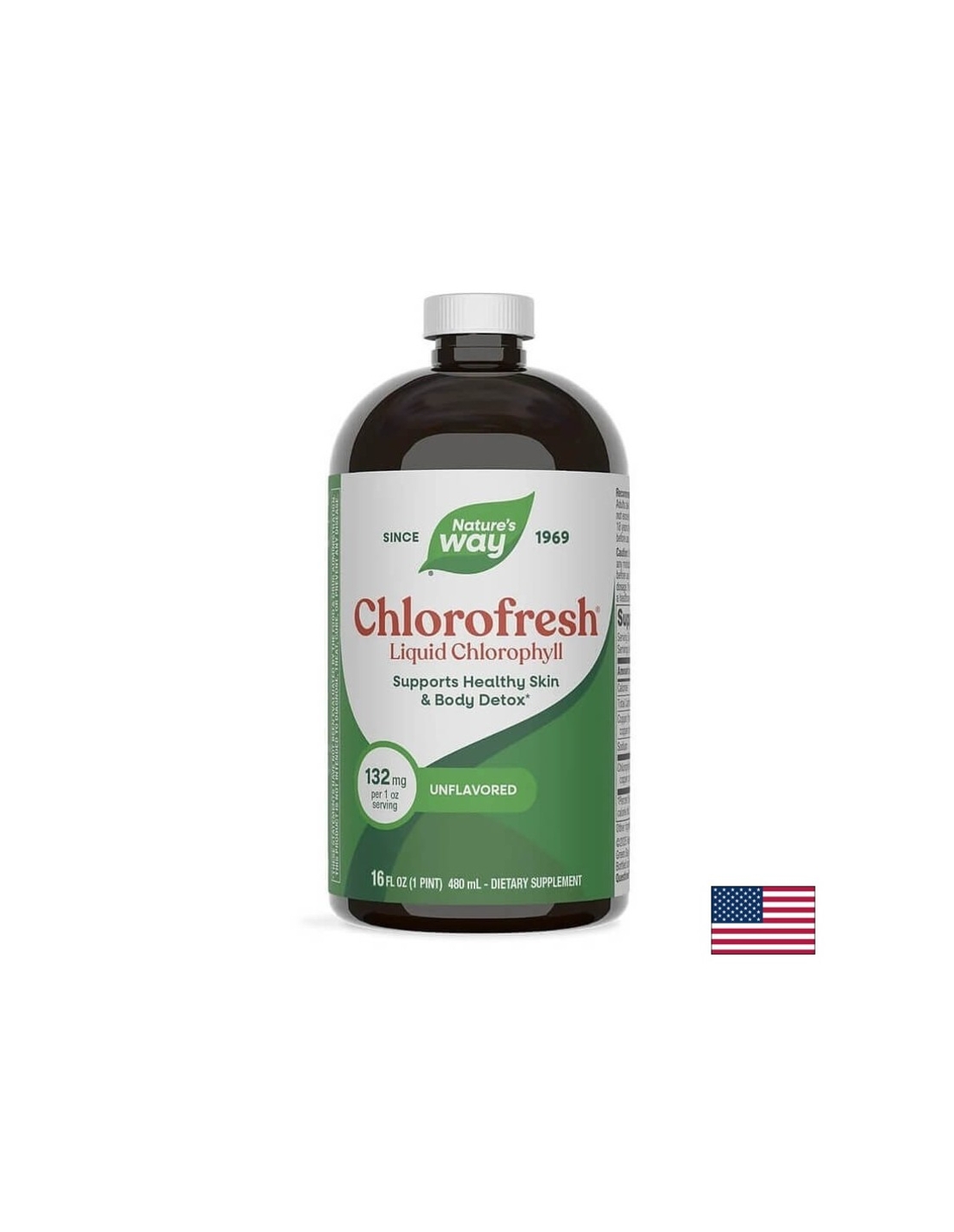 Chlorofresh® Liquid Chlorophyll - Хлорофреш® Течен Хлорофил, 473 ml Nature’s Way