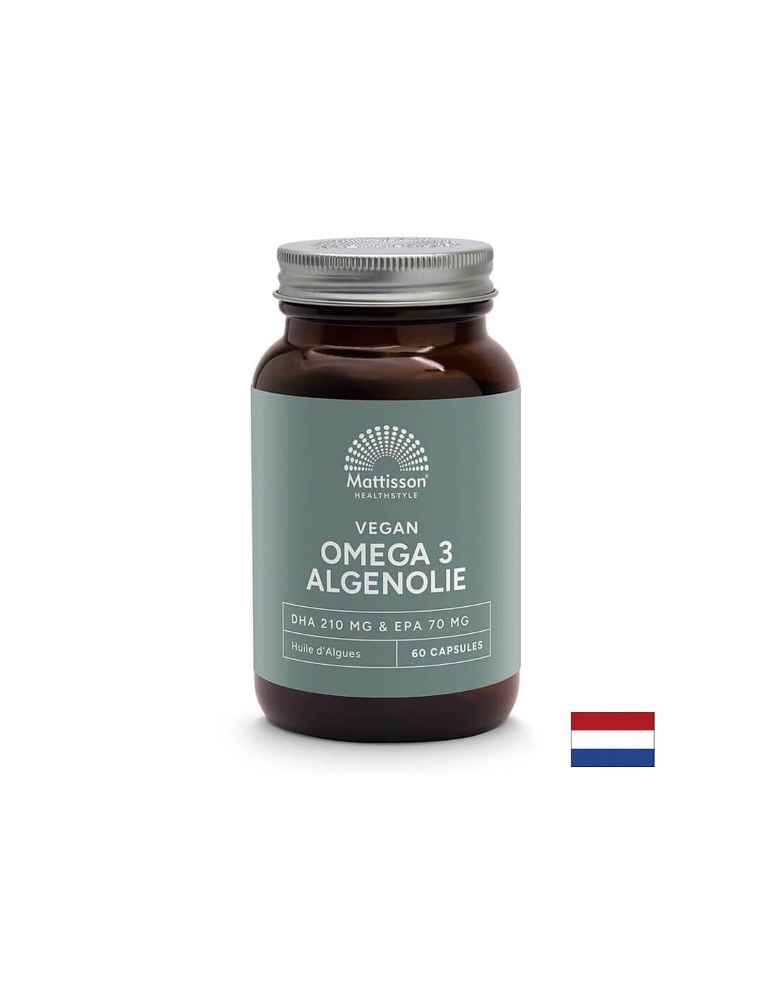 Веган Омега-3 от водорасли Algenolie DHA 210 mg/ EPA 70 mg, 60 капсули