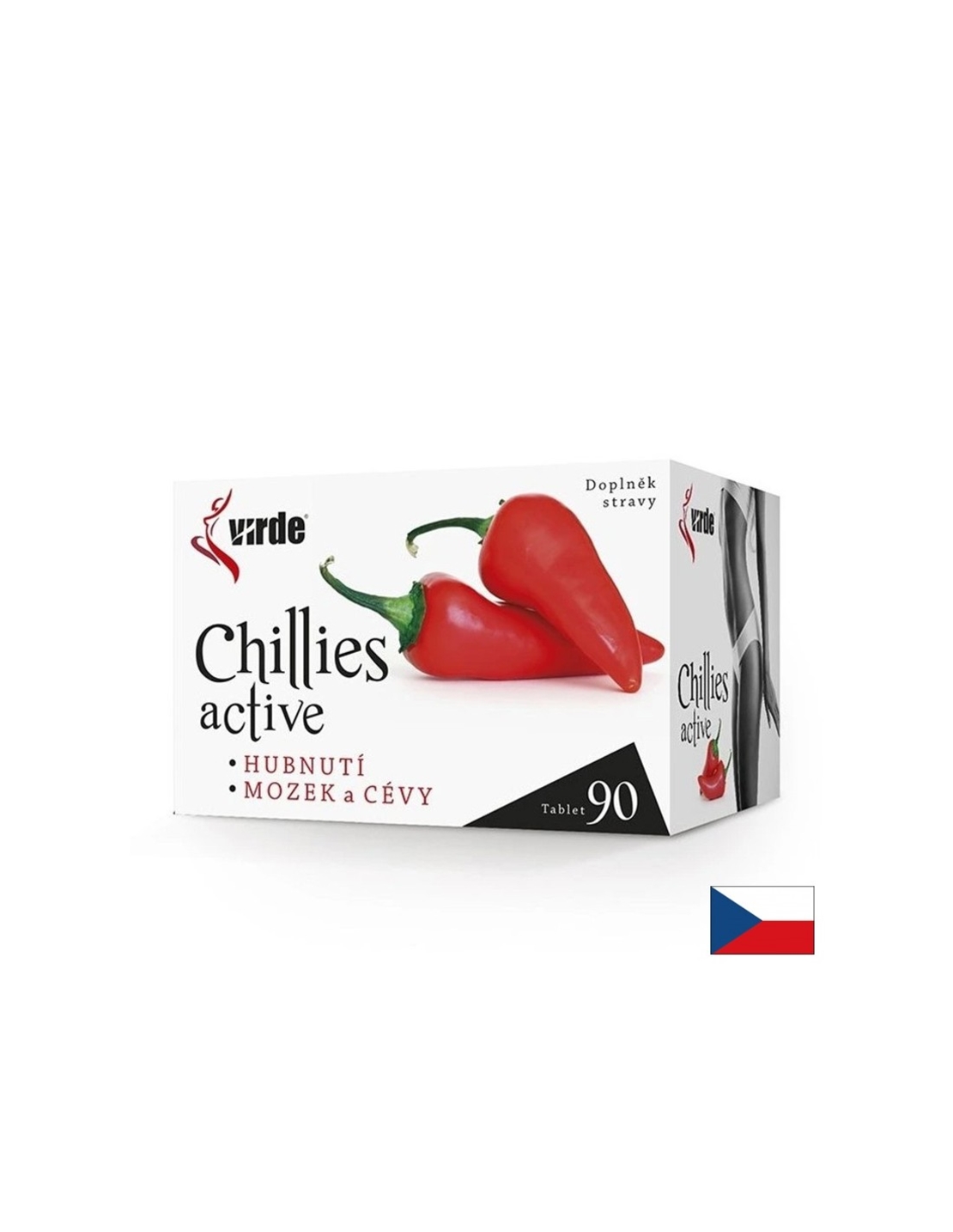 Chillies Active с гарциния камбоджа 1251 mg, зелен чай 282 mg и лют червен пипер 150 mg За отслабване 90 таблетки