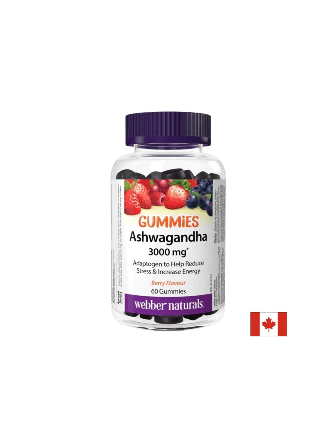 Ашваганда Гъми 200 mg x 60 желирани таблетки, с вкус на горски плодове