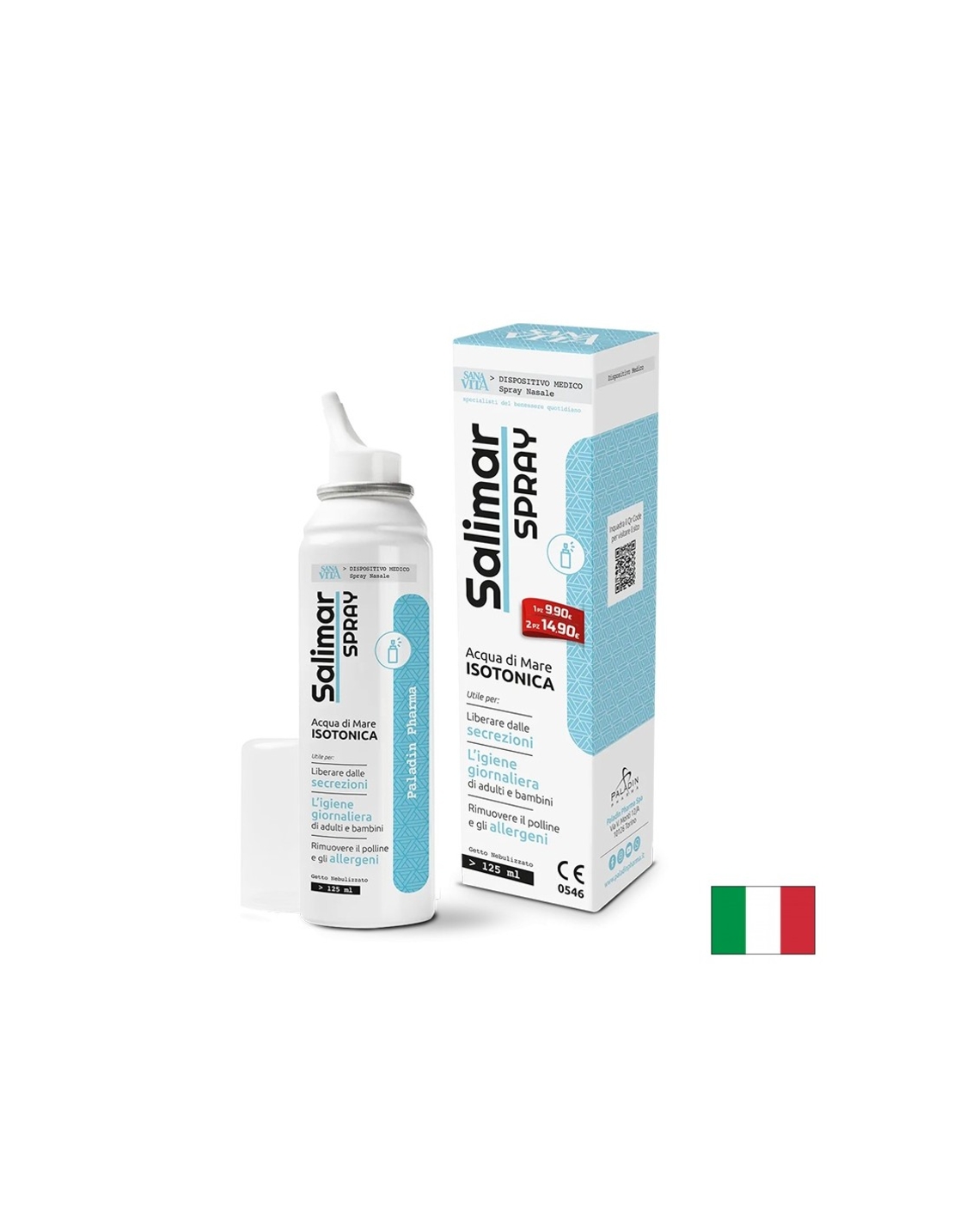 Изотоничен спрей за нос Salimar, 125 ml