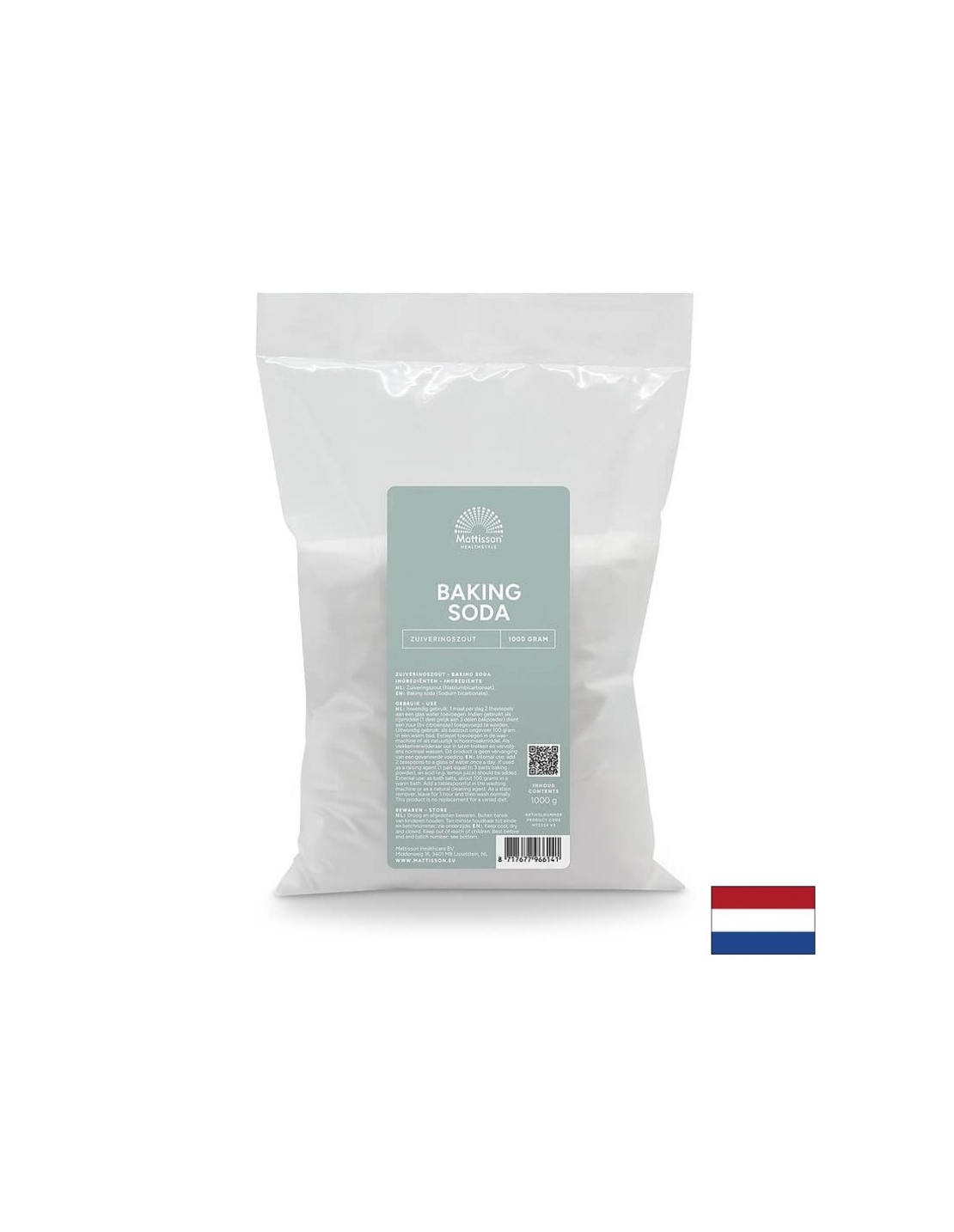 Сода бикарбонат – за готвене и почистване, 1 kg, прах