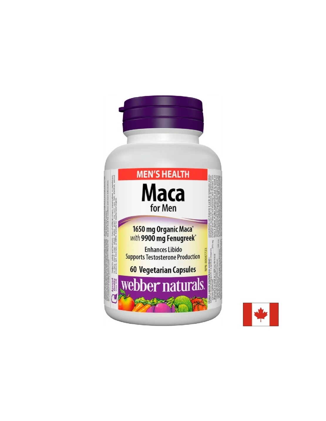 Maca for Men/ Мака за мъже х 60 капсули Webber Naturals