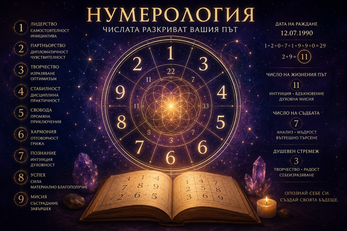 Изготвяне и анализ на натална нумерологична карта
