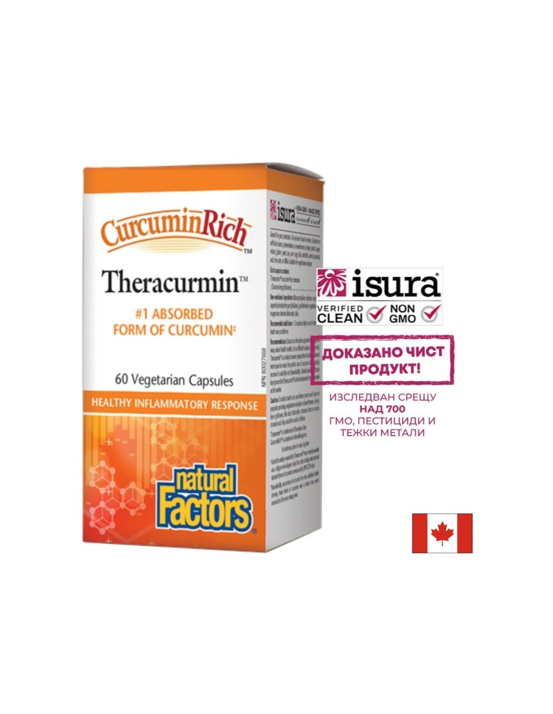 CurcuminRich™ Theracurmin™/ Теракурмин™ 30 mg х 60 капсули Natural Factors