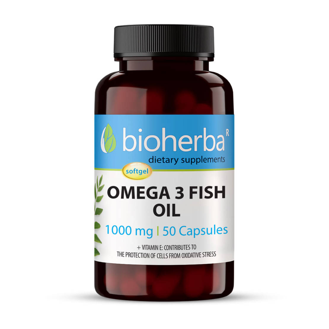 ОМЕГА 3 РИБЕНО МАСЛО / OMEGA 3 FISH OIL, 50 софтгел капсули, 1000 мг, Биохерба