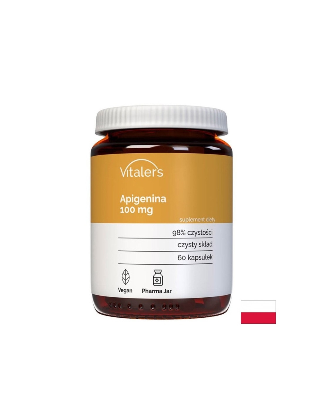 Стрес и безсъние - Апигенин (от лайка), 100 mg x 60 капсули
