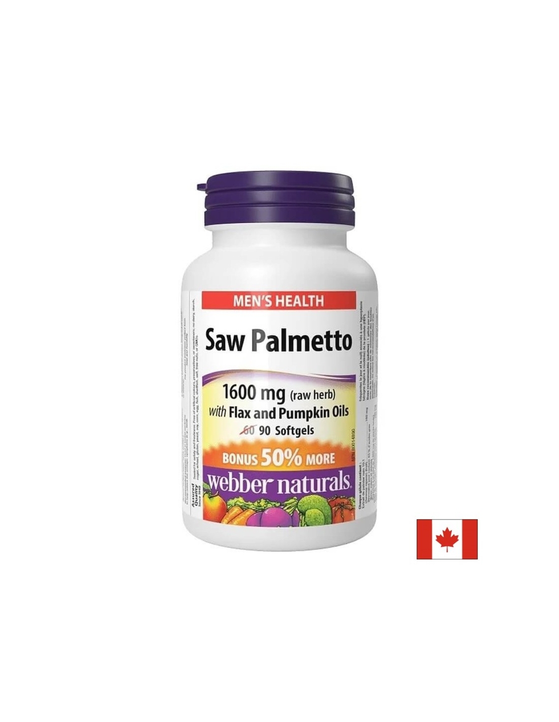 Saw Palmetto With Flax And Pumpkin Oils / Сао палметто (с ленено и тиквено масло), 90 софтгел капсули