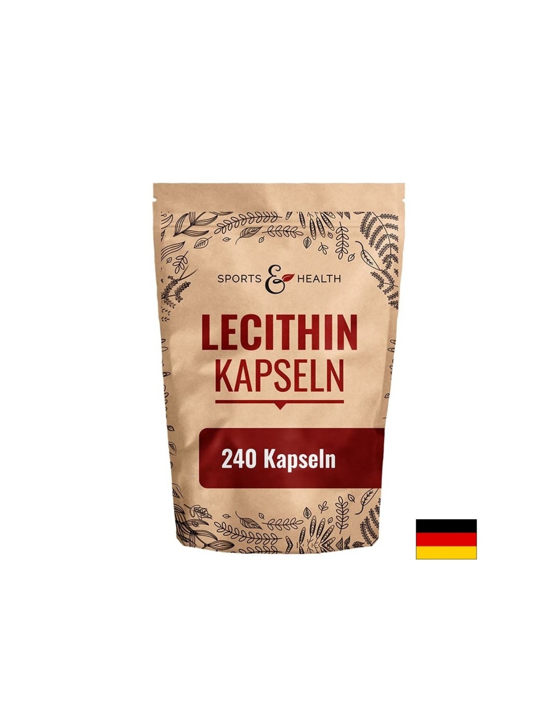 Лецитин (от соя) Черен дроб и здравословен липиден метаболизъм 1200 mg, 240 капсули