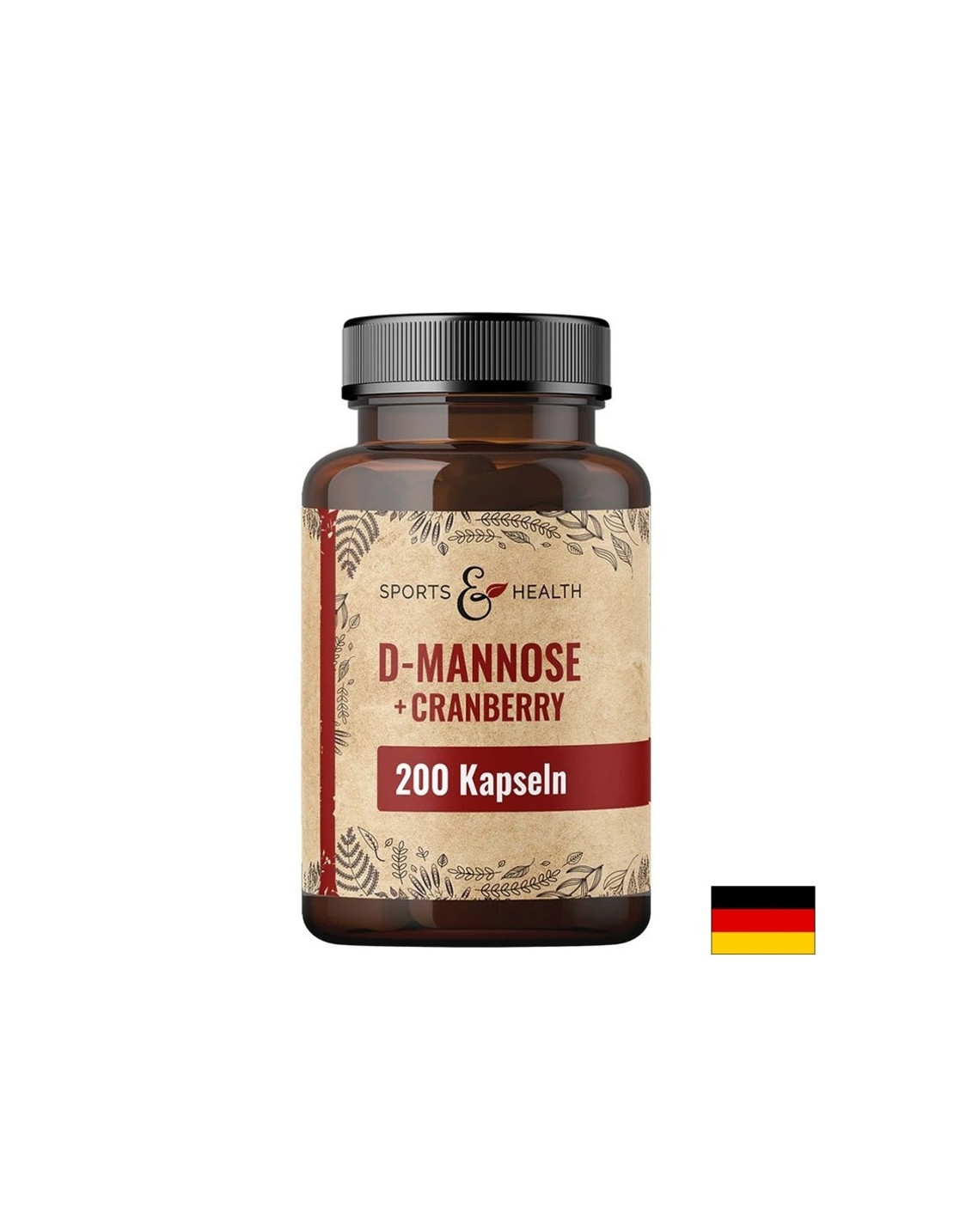 D-маноза 500 mg + Червена боровинка 500 mg Здрав уринарен тракт 200 капсули