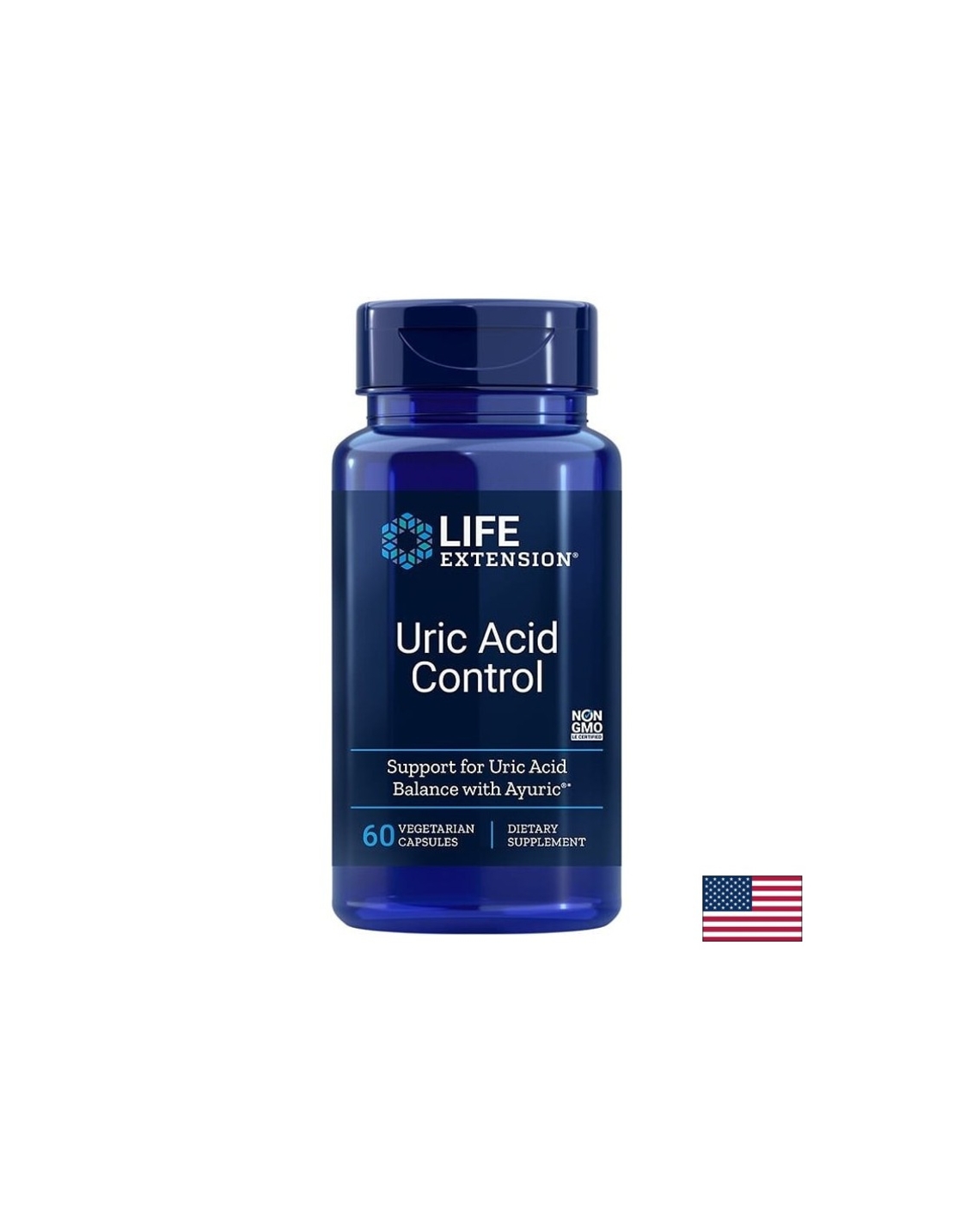 Контрол на пикочната киселина - Uric Acid Control, 500 mg х 60 капсули
