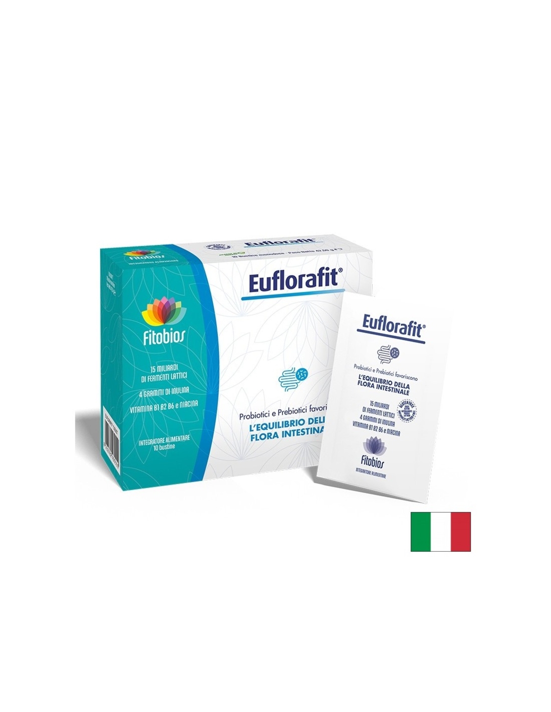 Еуфлорафит комплекс от пробиотици, пребиотици и витамини, Euflorafit, 10 сашета