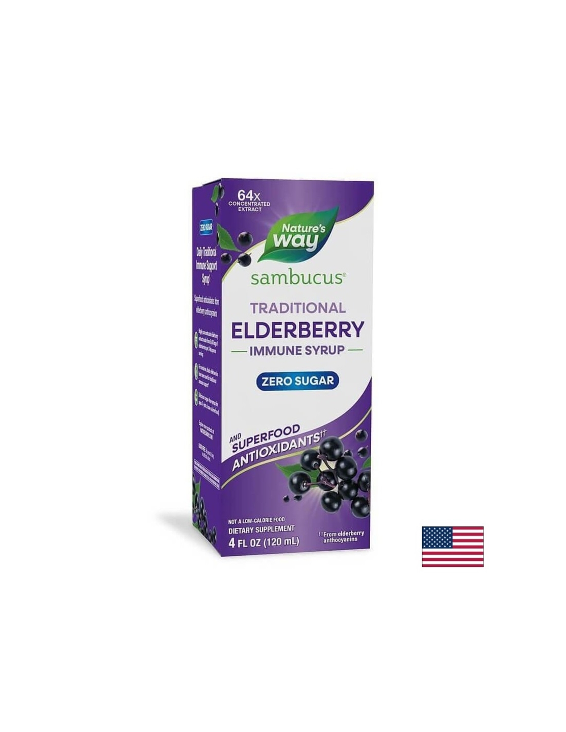 Sambucus Sugar Free Syrup/ Самбукус сироп без захар x 120 ml Nature’s Way
