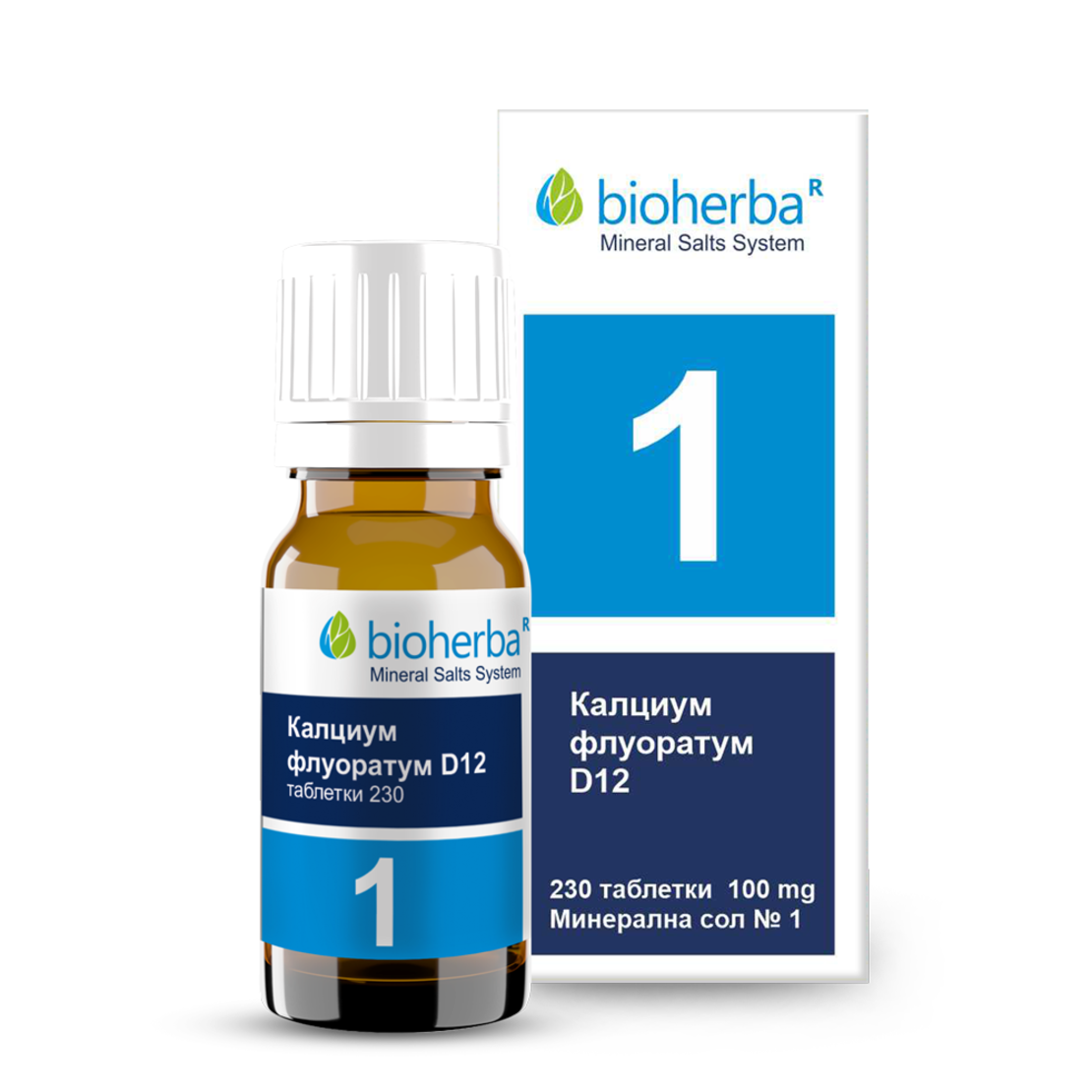 Минерална Сол №1 Calcium Fluoratum D12, Калциум флуоратум,Таблетки х 230, 100 мг.