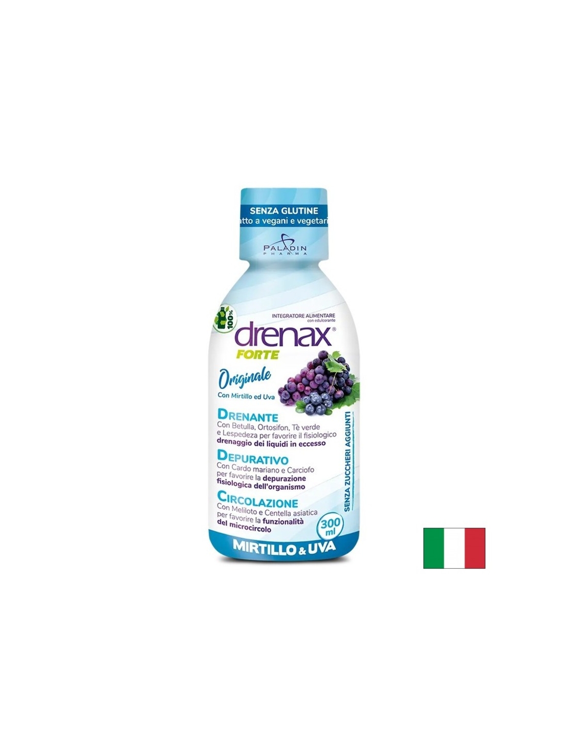 Диуретична формула с гроздово семе и синя боровинка - Дренакс - Drenax® Forte, 300 ml, 10 дози