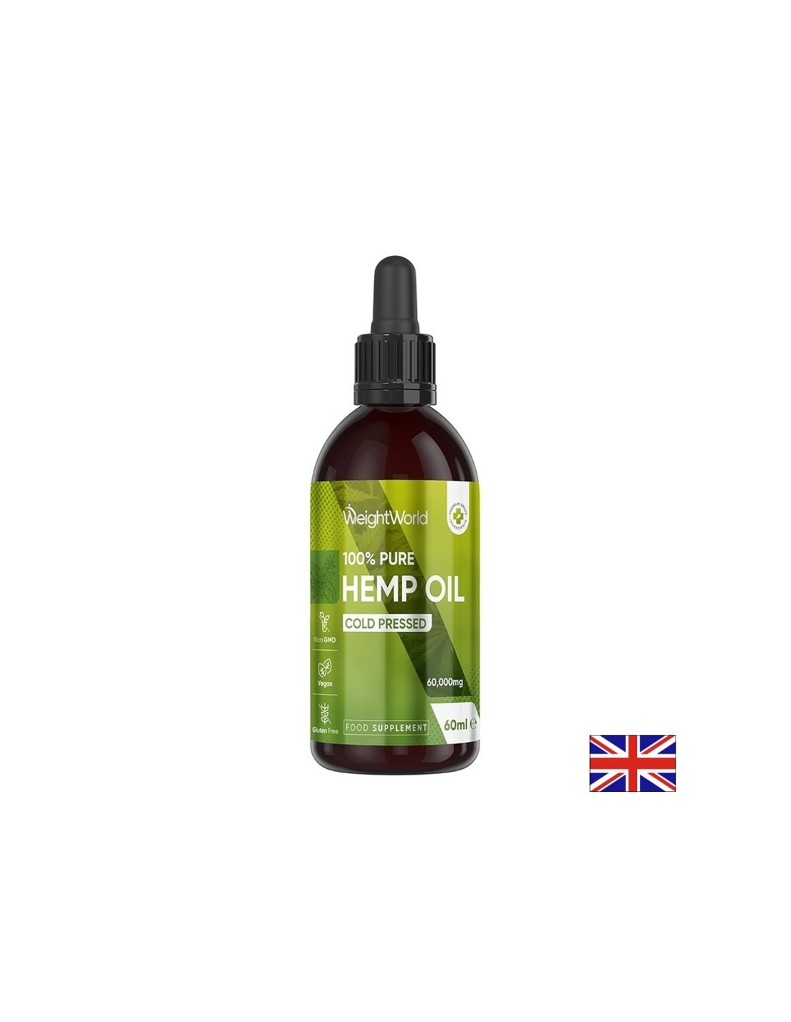 Конопено масло студено пресовано 1000 mg Хормонален баланс 60 ml