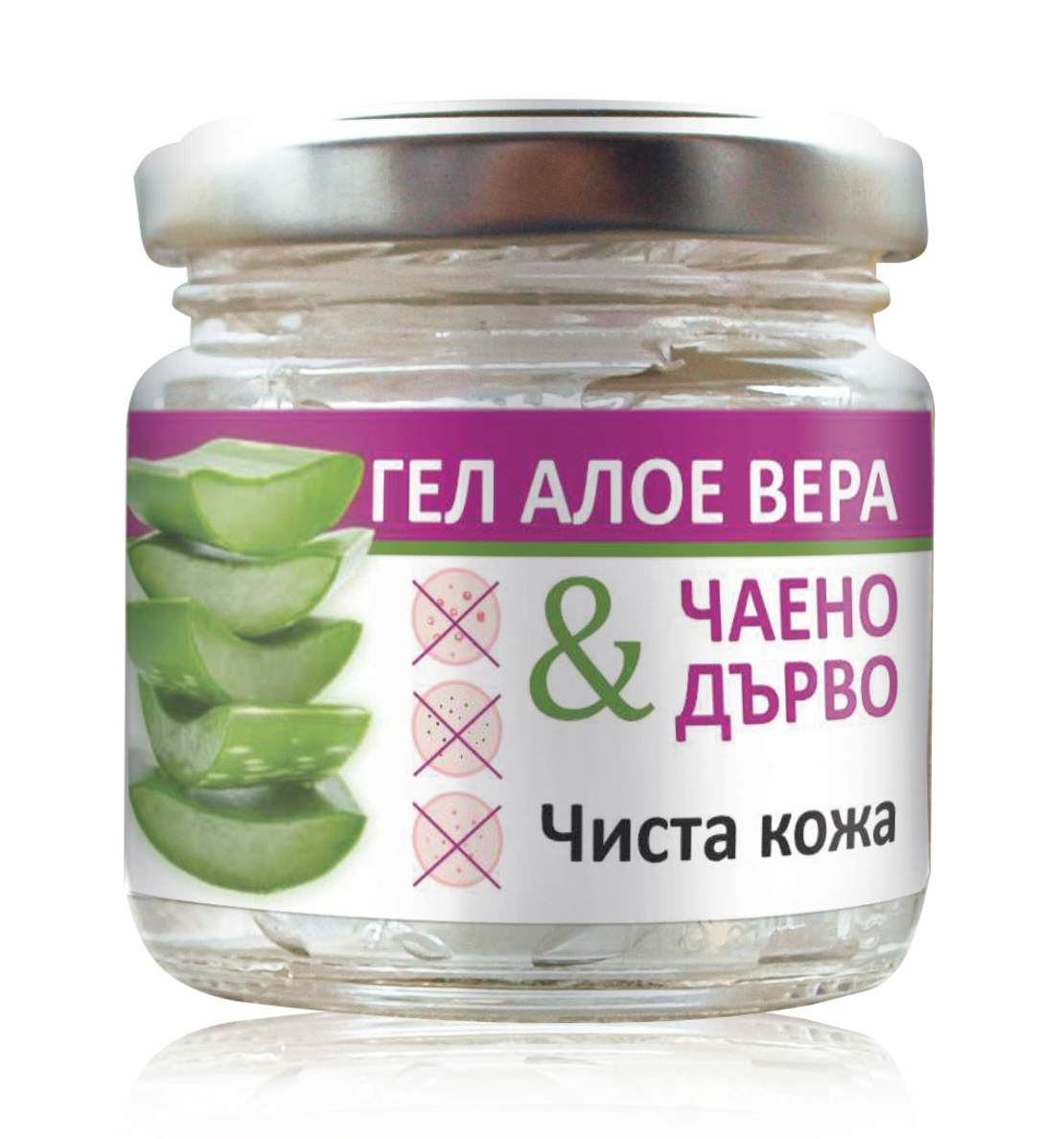Гел алое вера и чаено дърво, Чиста кожа, 100 ml
