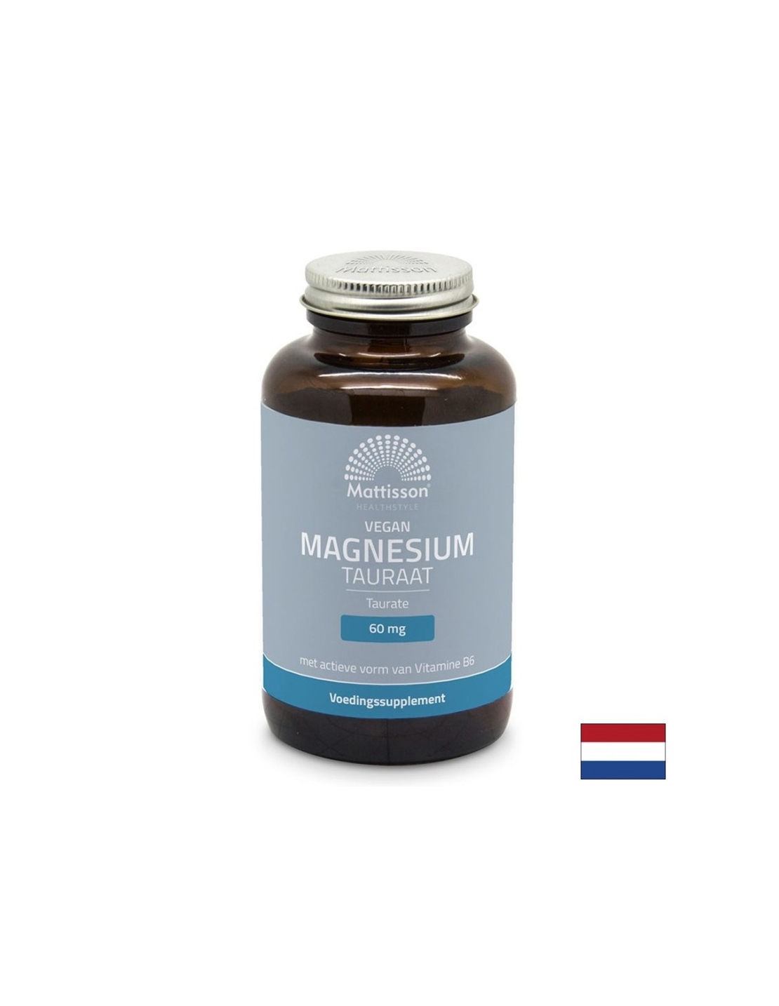 Грижа за мускулите и сърцето - Магнезий (таурат), 120 капсули Mattisson Healthstyle