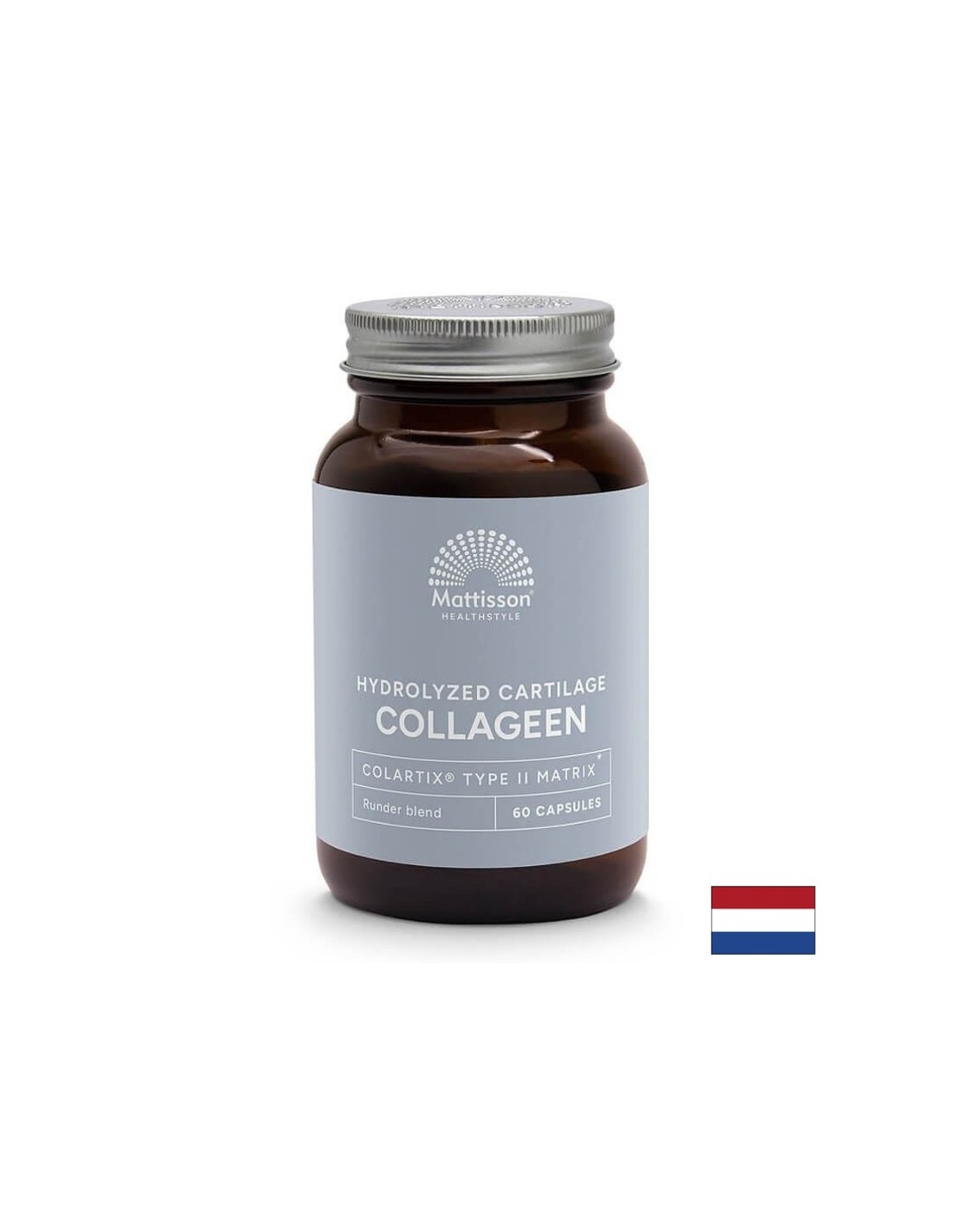 Колаген (тип 2) с калций, магнезий, МСМ, витамин C и хиалуронова киселина - Absolute Collagen Peptan, 60 капсули Mattisson Healthstyle