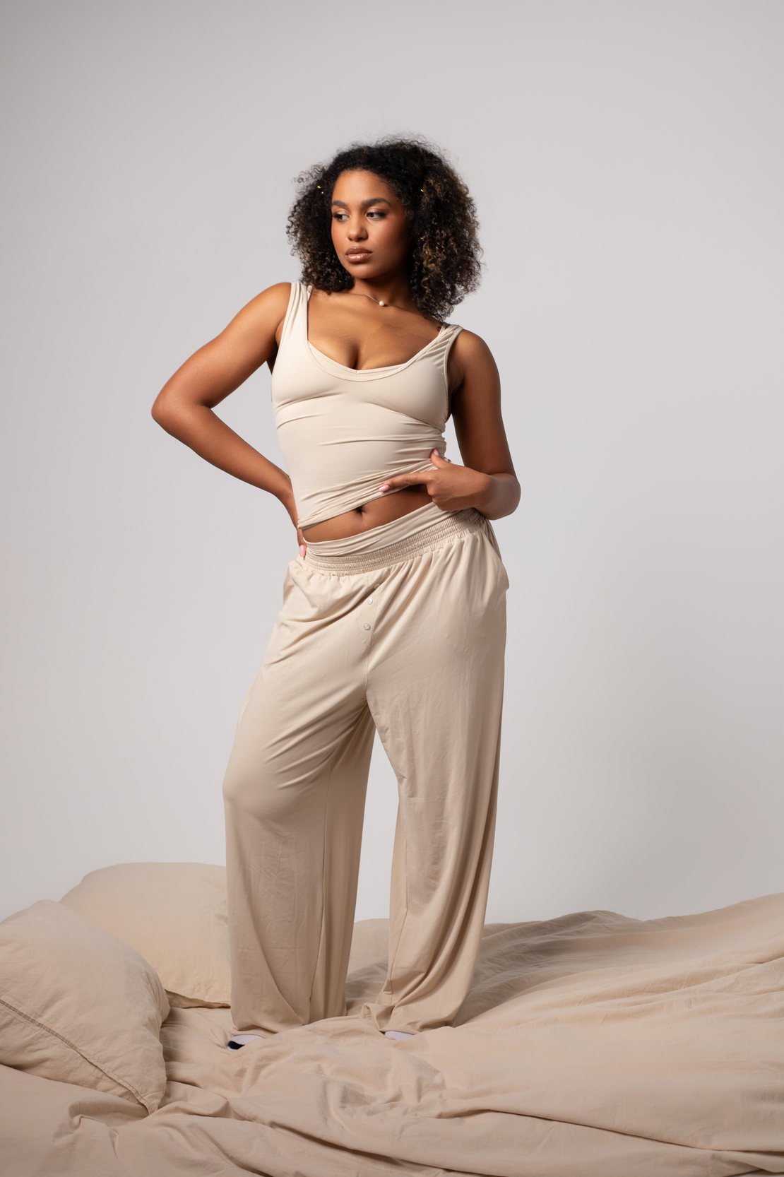 Oat Wide Leg Pants
