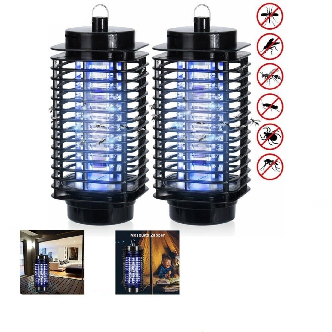 Нова електрическа UV Лампа против комари и насекоми 6W