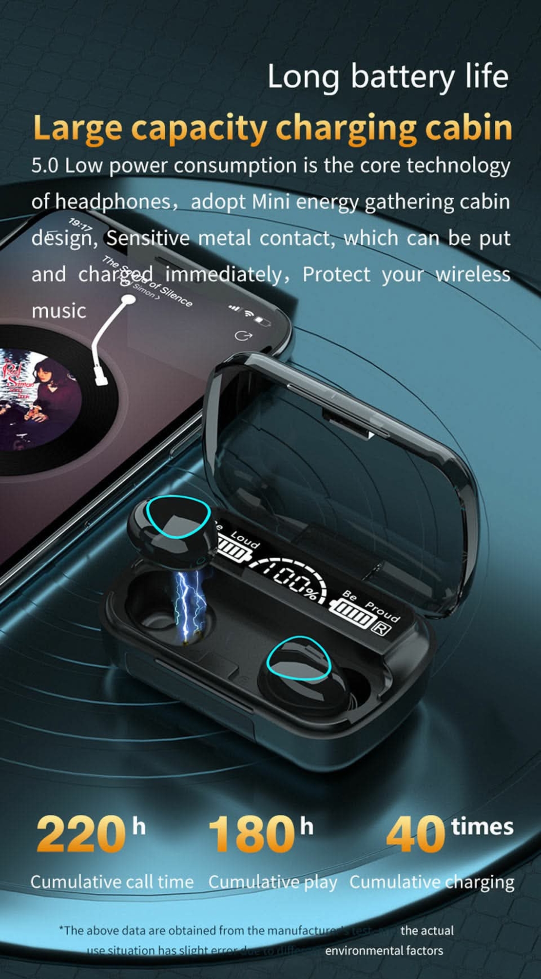 🎧Bluetooth Безжични слушалки модел М10 с уникален звук, и уникално издръжлива батерия.