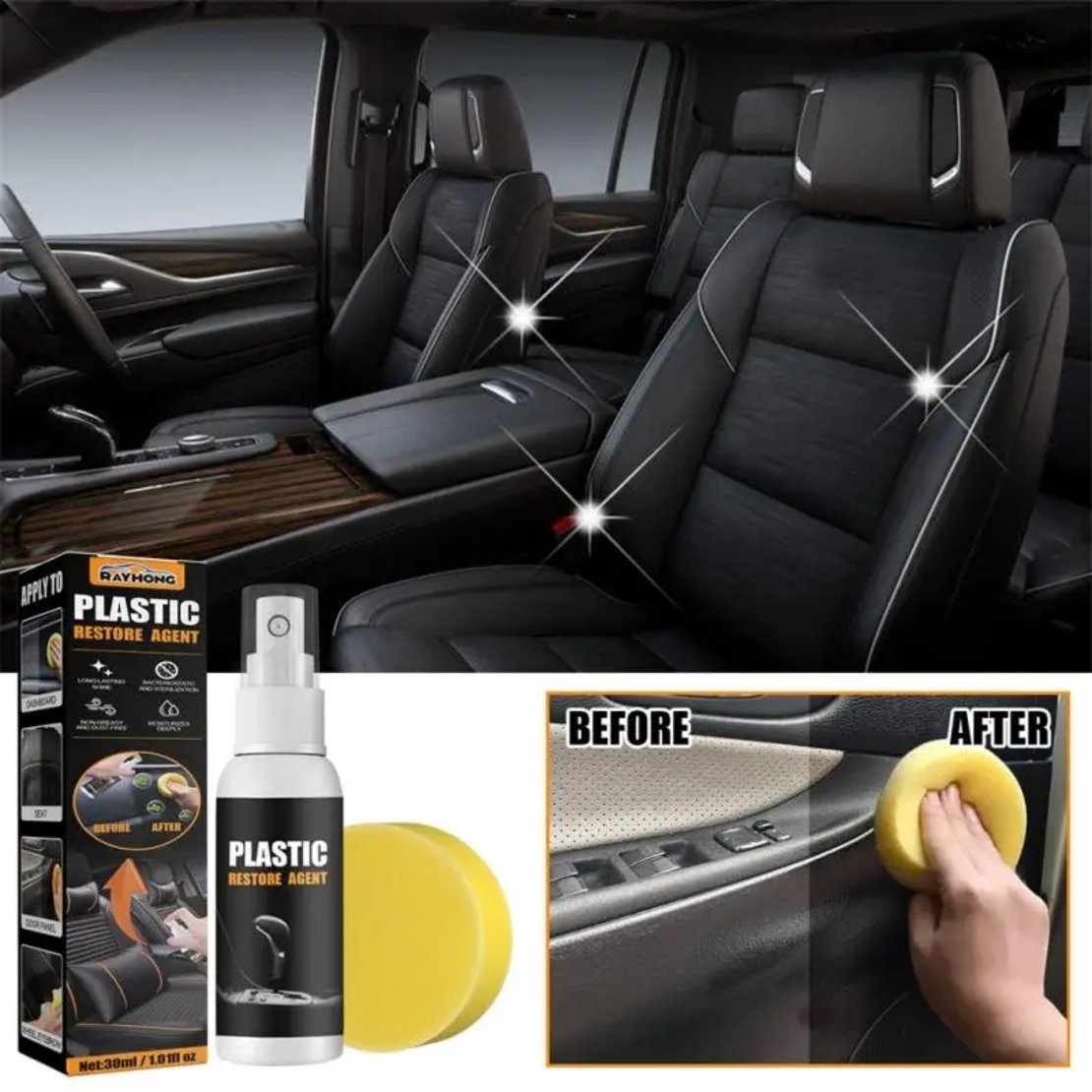ПРЕПАРАТ ЗА ВЪЗСТАНОВЯВАНЕ НА КОЖА И ПЛАСТМАСА – PLASTIC RESTORE AGEN