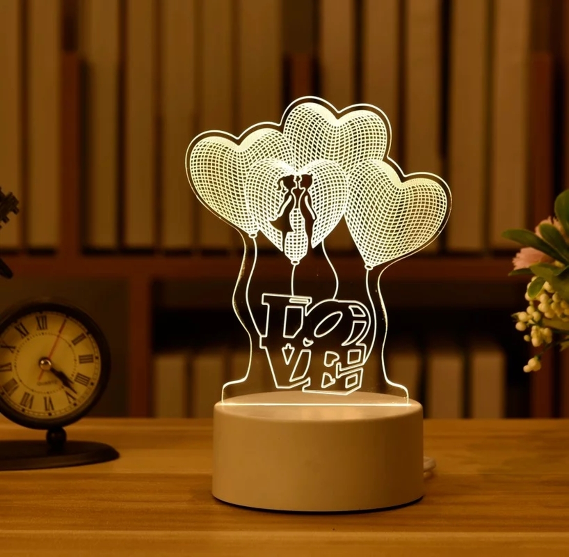 Уникални 3D LED нощни лампи