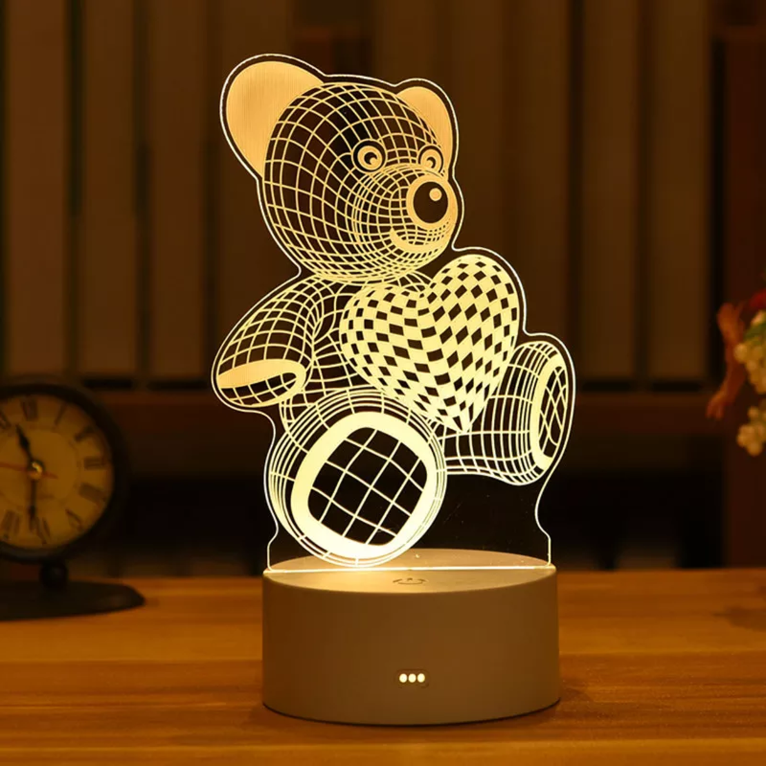 Уникални 3D LED нощни лампи