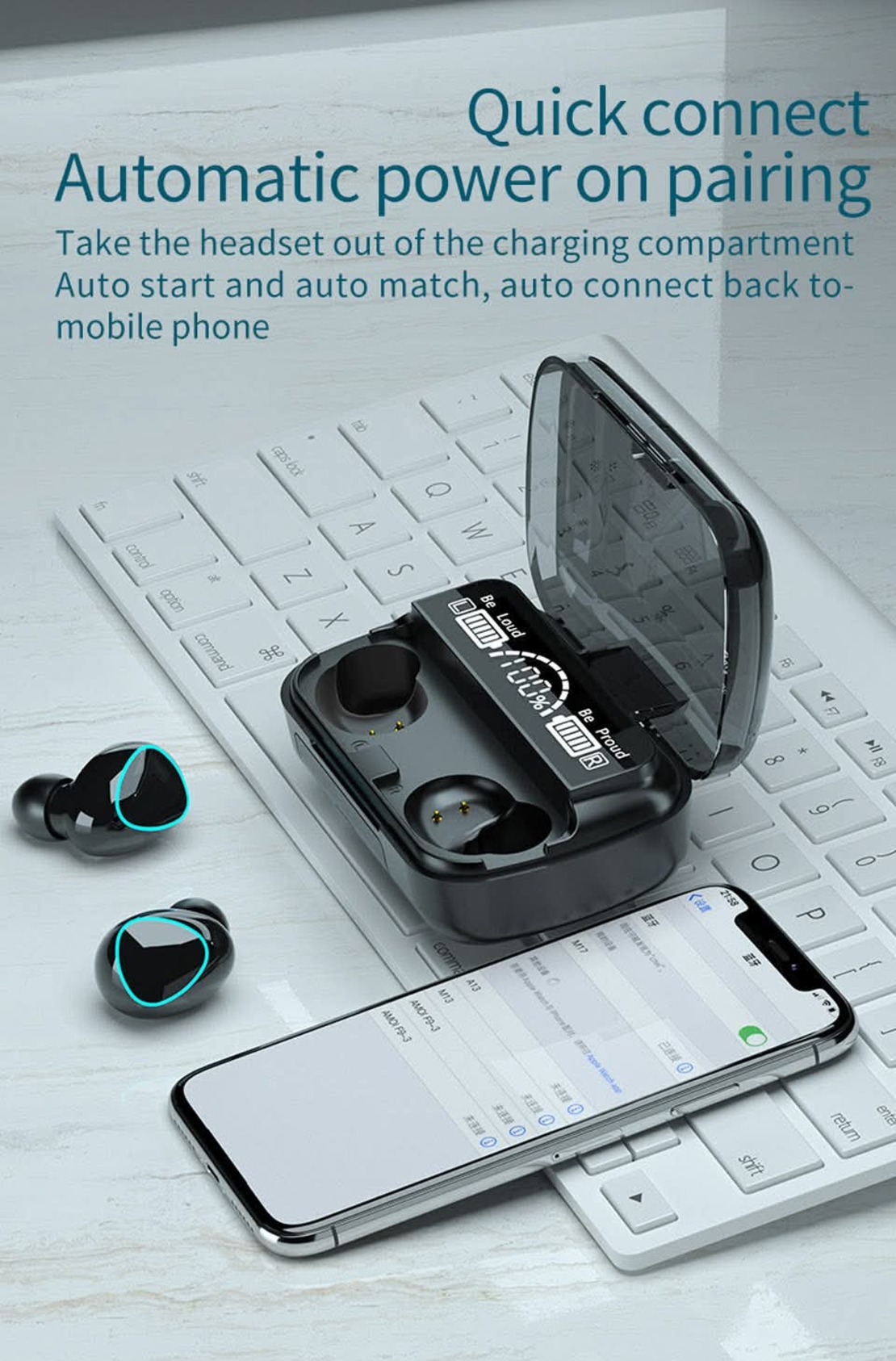 🎧Bluetooth Безжични слушалки модел М10 с уникален звук, и уникално издръжлива батерия.