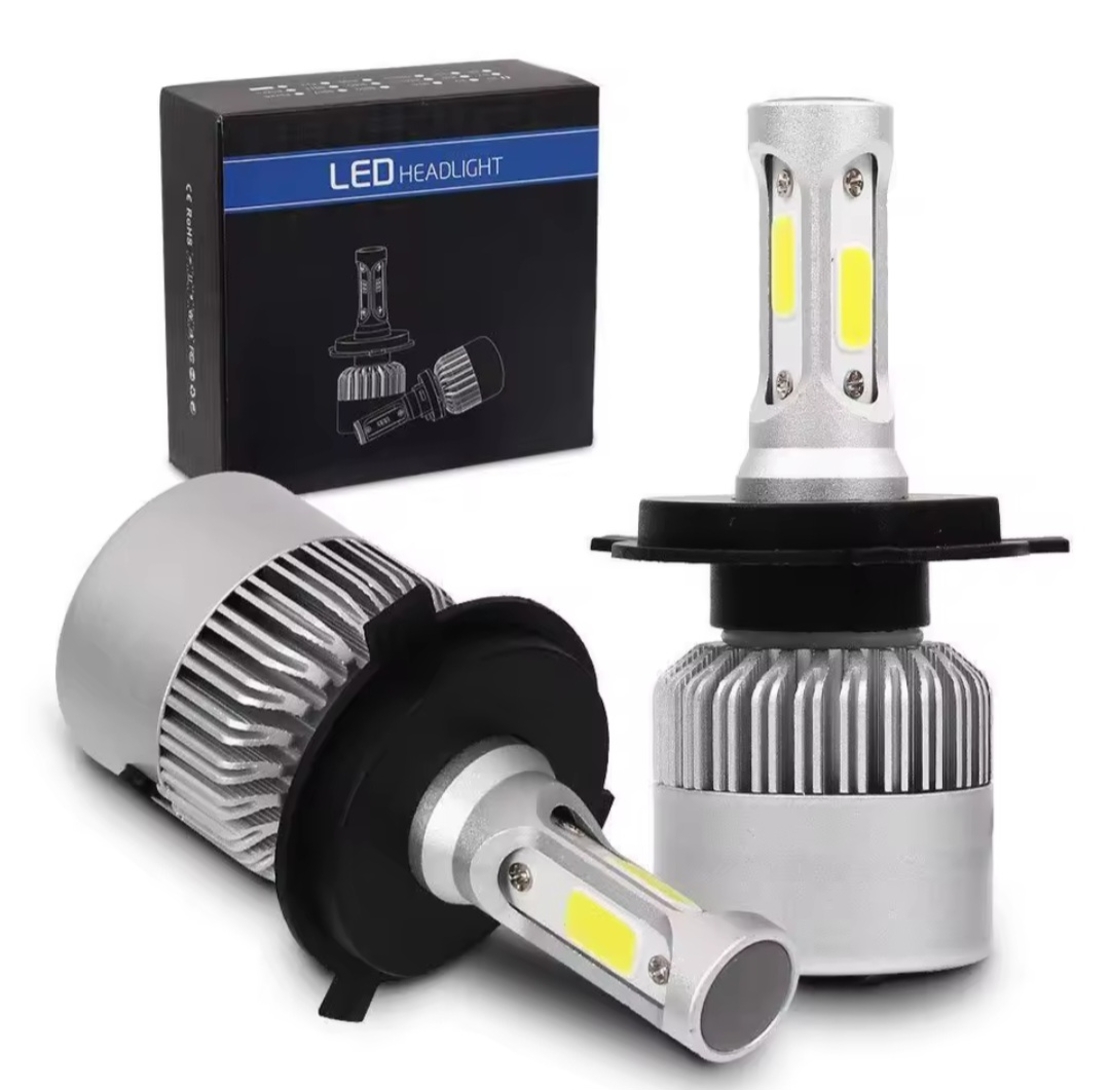 Комплект 2 LED диода с вентилатор HB4 (9006), led фар 72w 7600lm 12v-24v 6000k