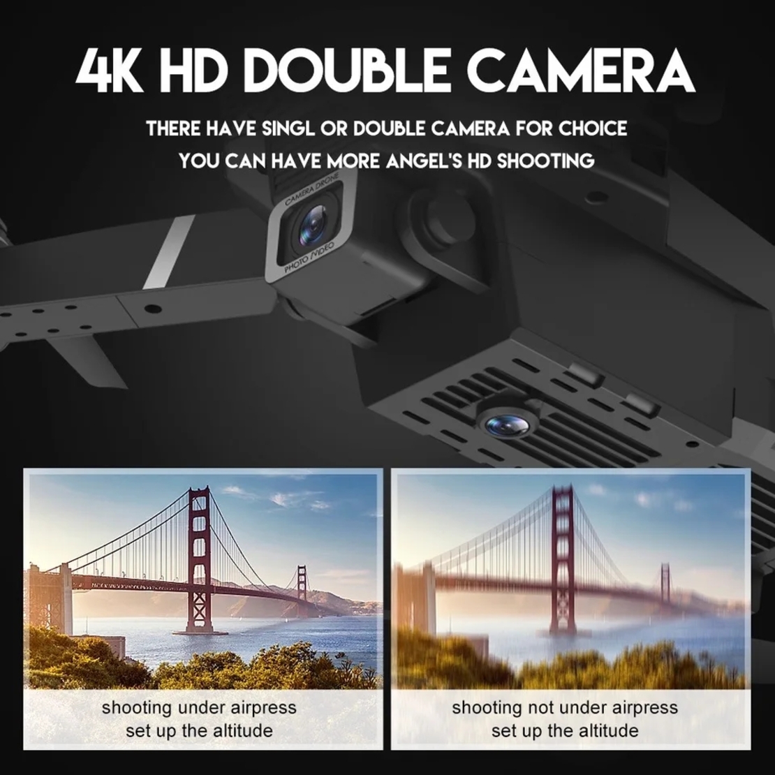 Дрон FUll HD,2 камери Wifi с дистанционно