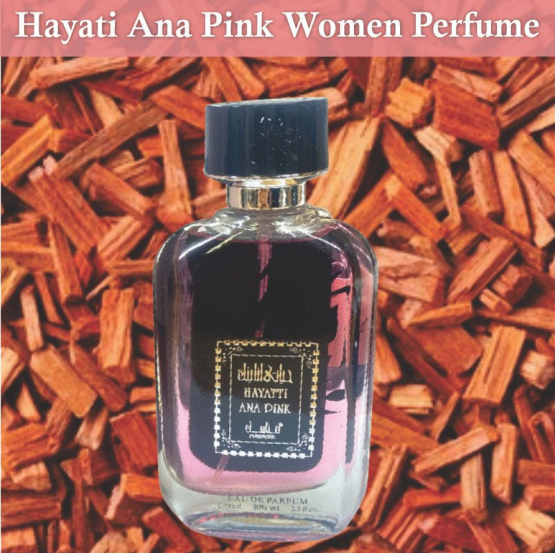 Дамски арабски парфюм Hayatti Ana Pink Manasik Eau De Parfum 100мл