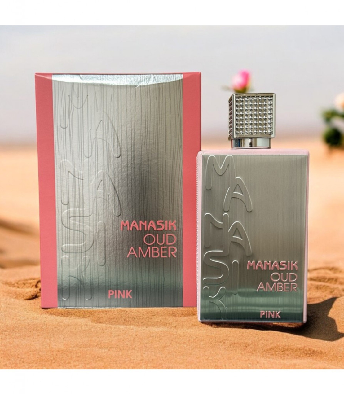 Дамски арабски парфюм PINK Manasik Oud Amber 100мл
