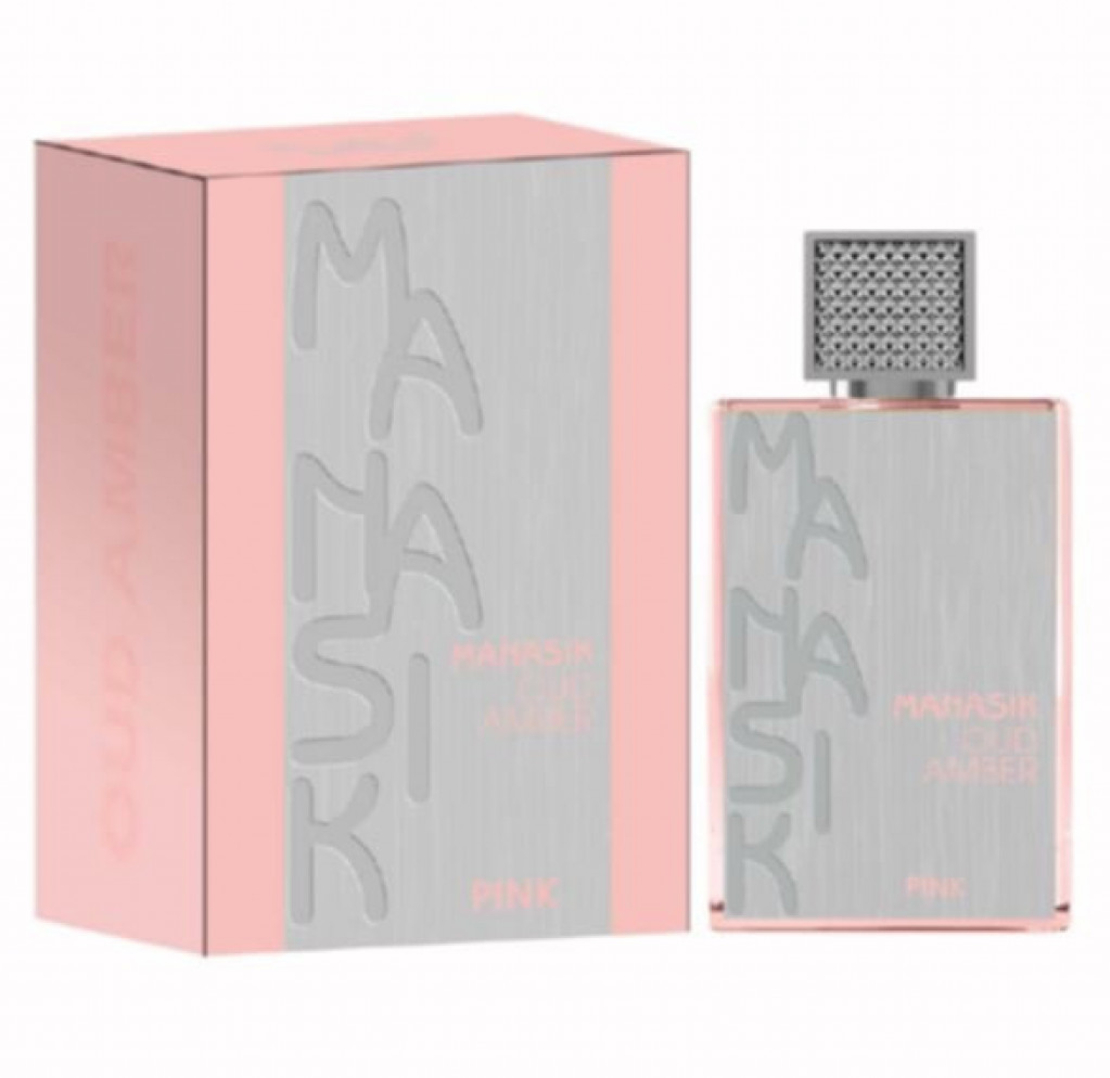 Дамски арабски парфюм PINK Manasik Oud Amber 100мл