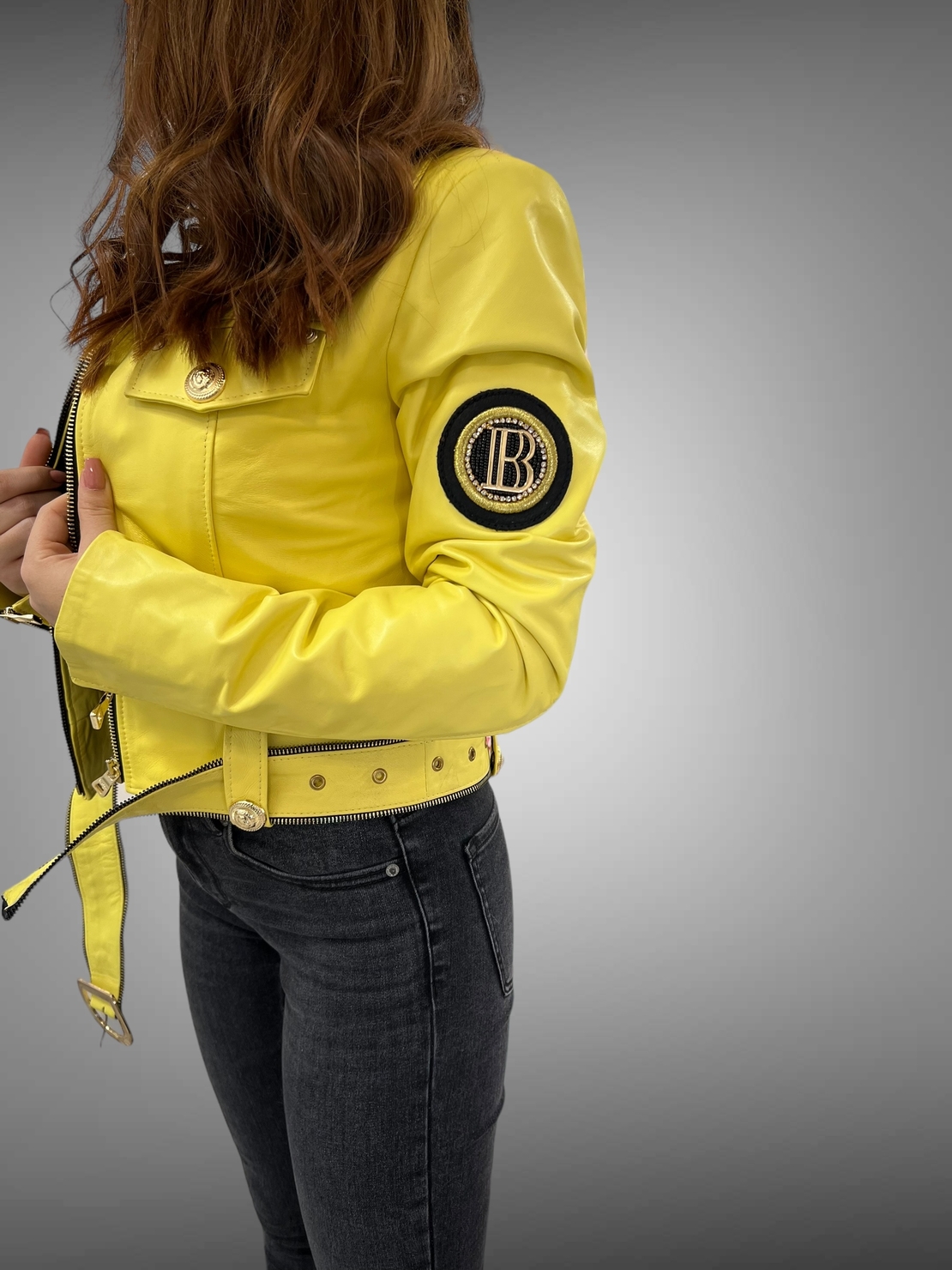 Яке от естествена кожа “Yellow”