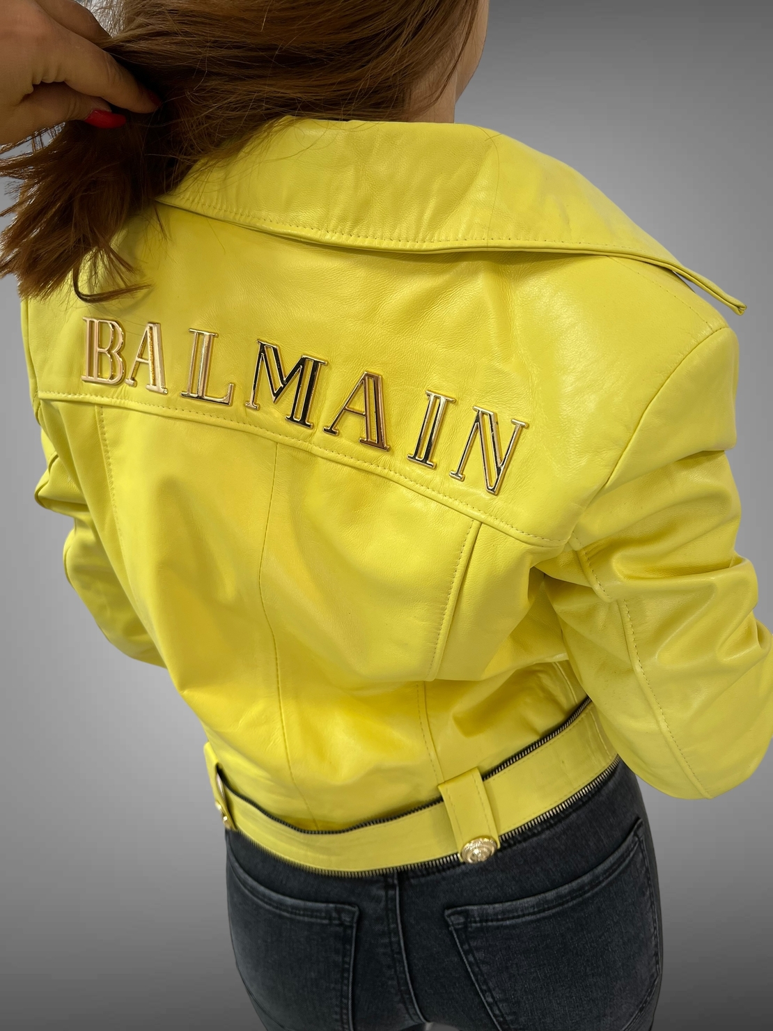 Яке от естествена кожа “Yellow”