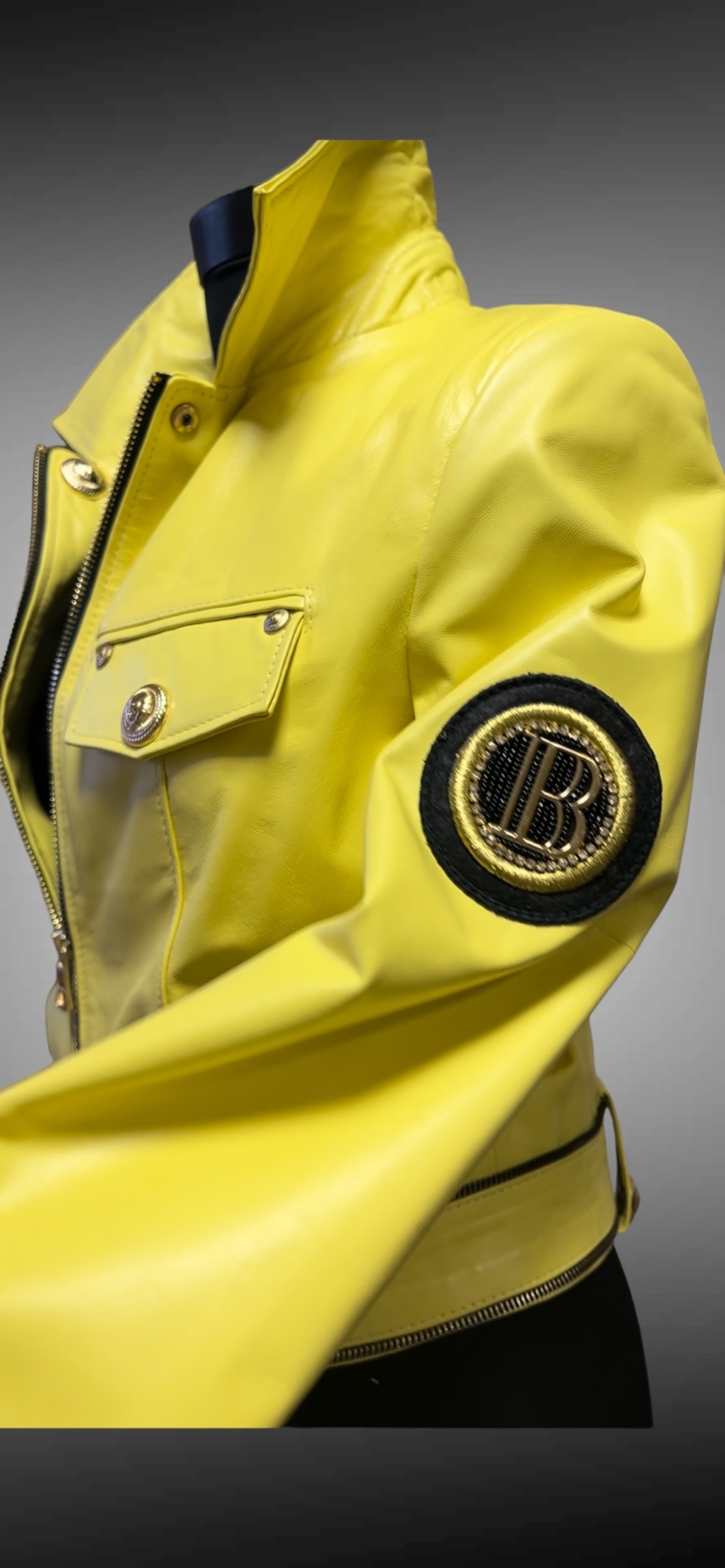Яке от естествена кожа “Yellow”