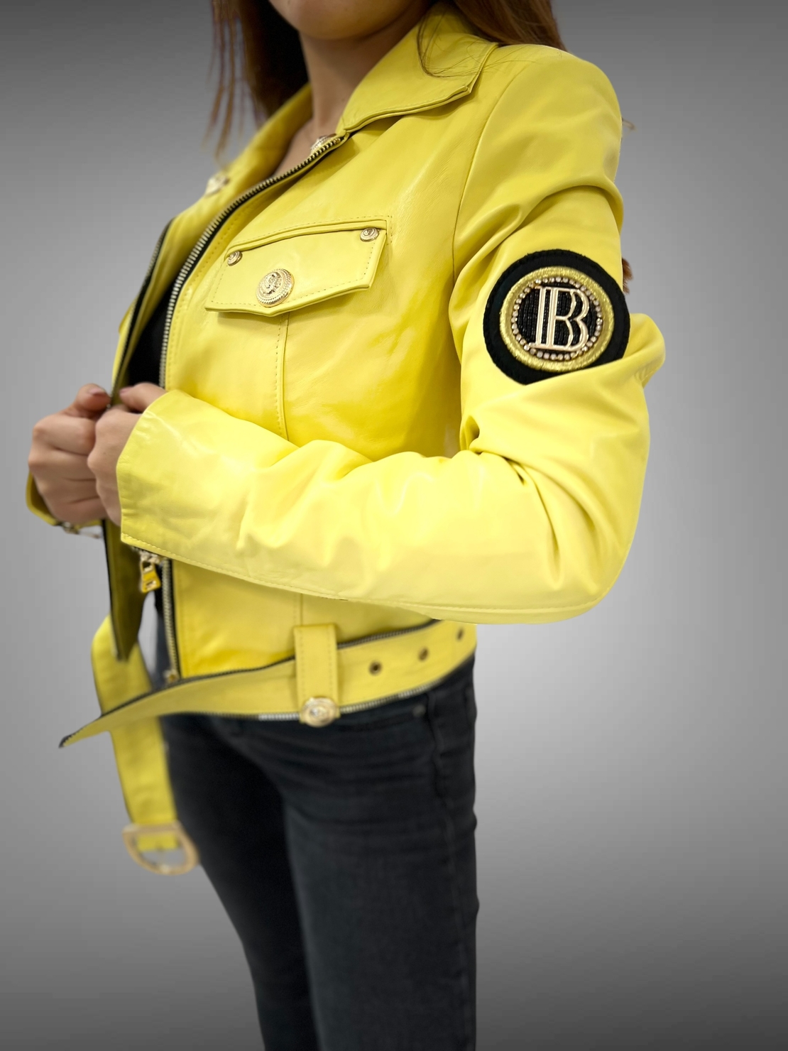 Яке от естествена кожа “Yellow”