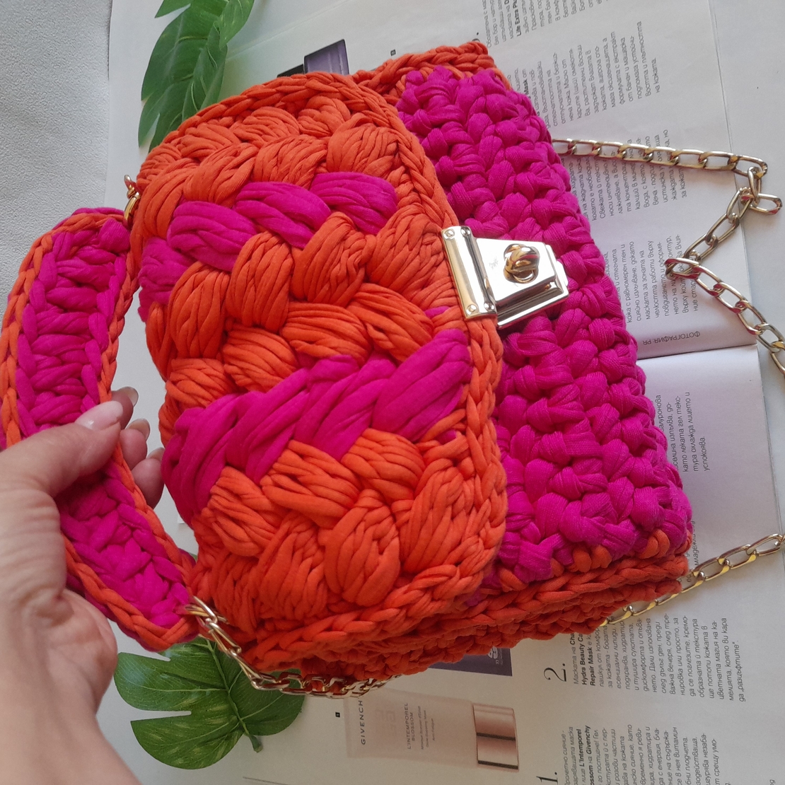 Луксозна ръчно изработена чанта