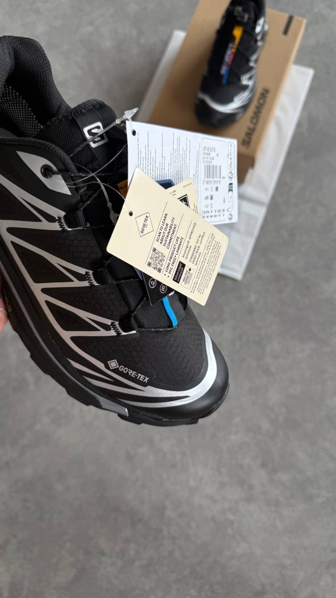 Salomon XT-6 Gore-Tex “Black & Silver”