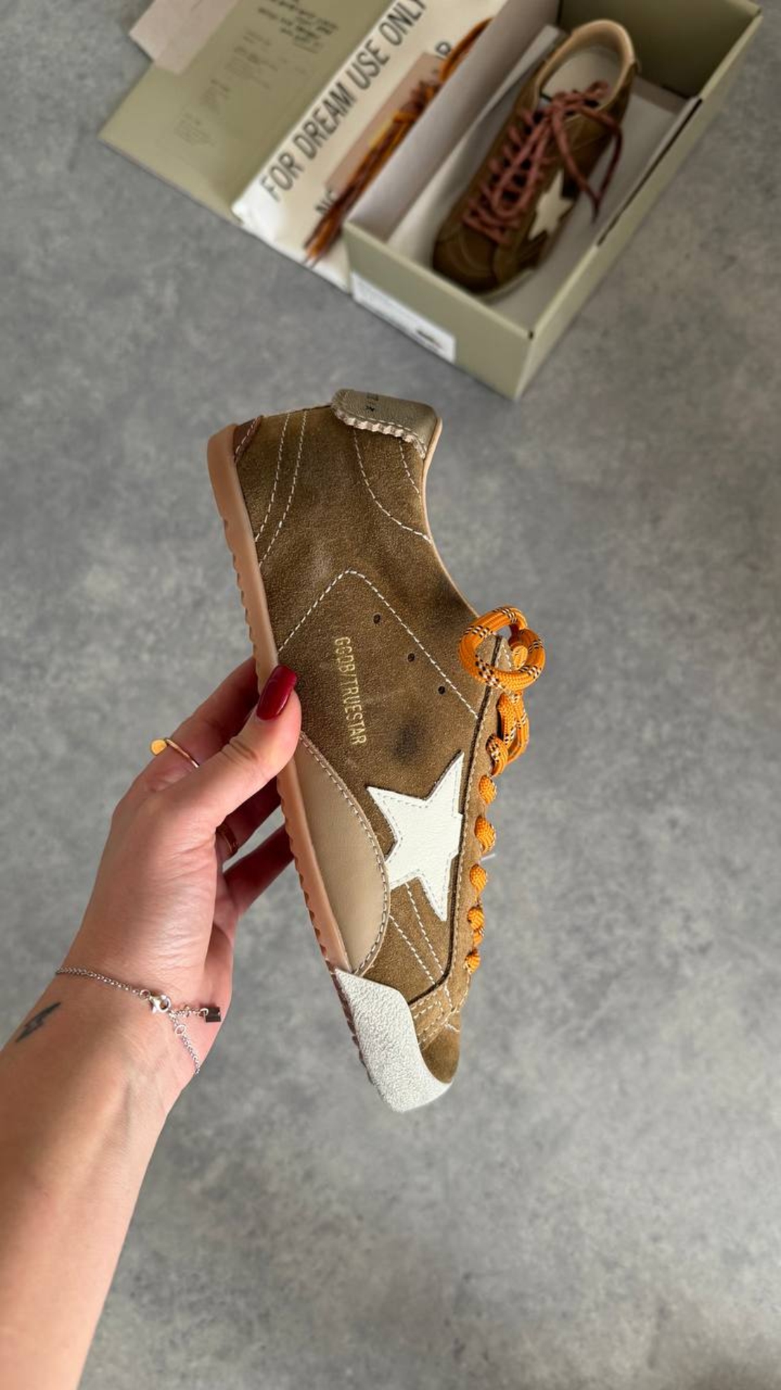 Golden Goose Ball Star Suede – Brown / White Star