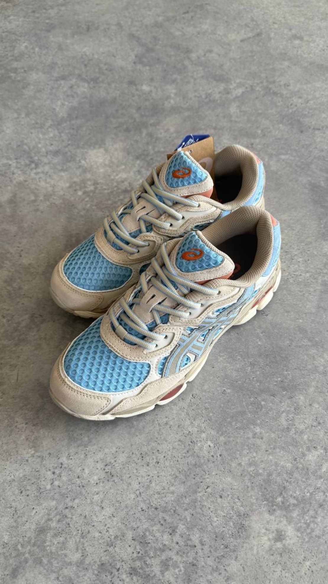 ASICS Gel‑NYC “Harbor Blue / Wood Crepe”