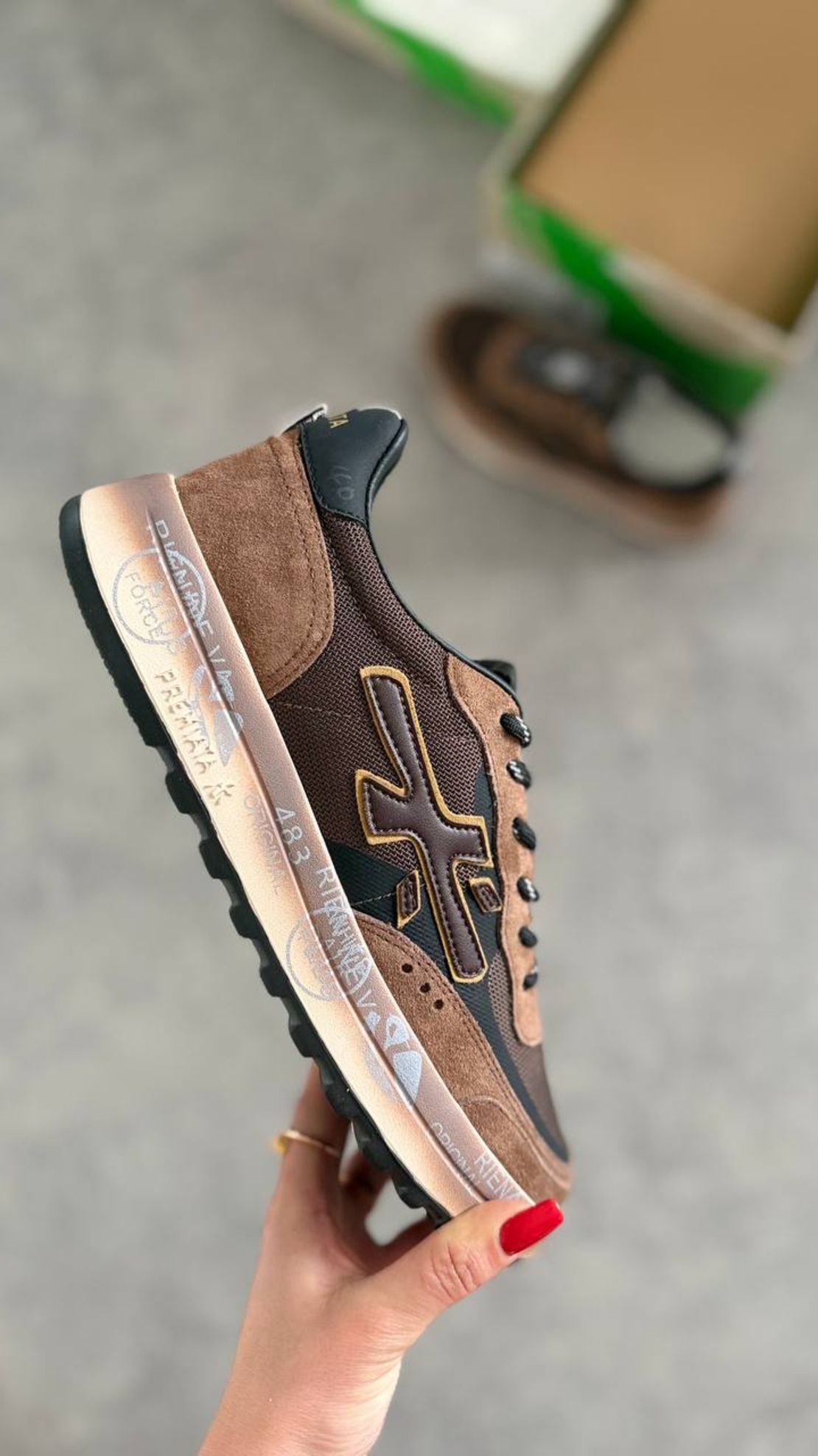 Premiata Mick 483 Olive / Military Green