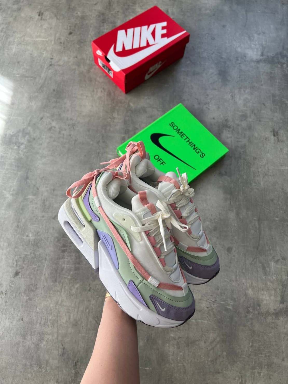 Air Max Furyosa “White/Green and Purple''