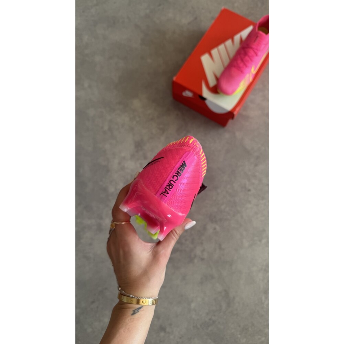 Nike Mercurial Zoom Superfly 9 Elite Fg Erkek Pembe Futbol Kramp