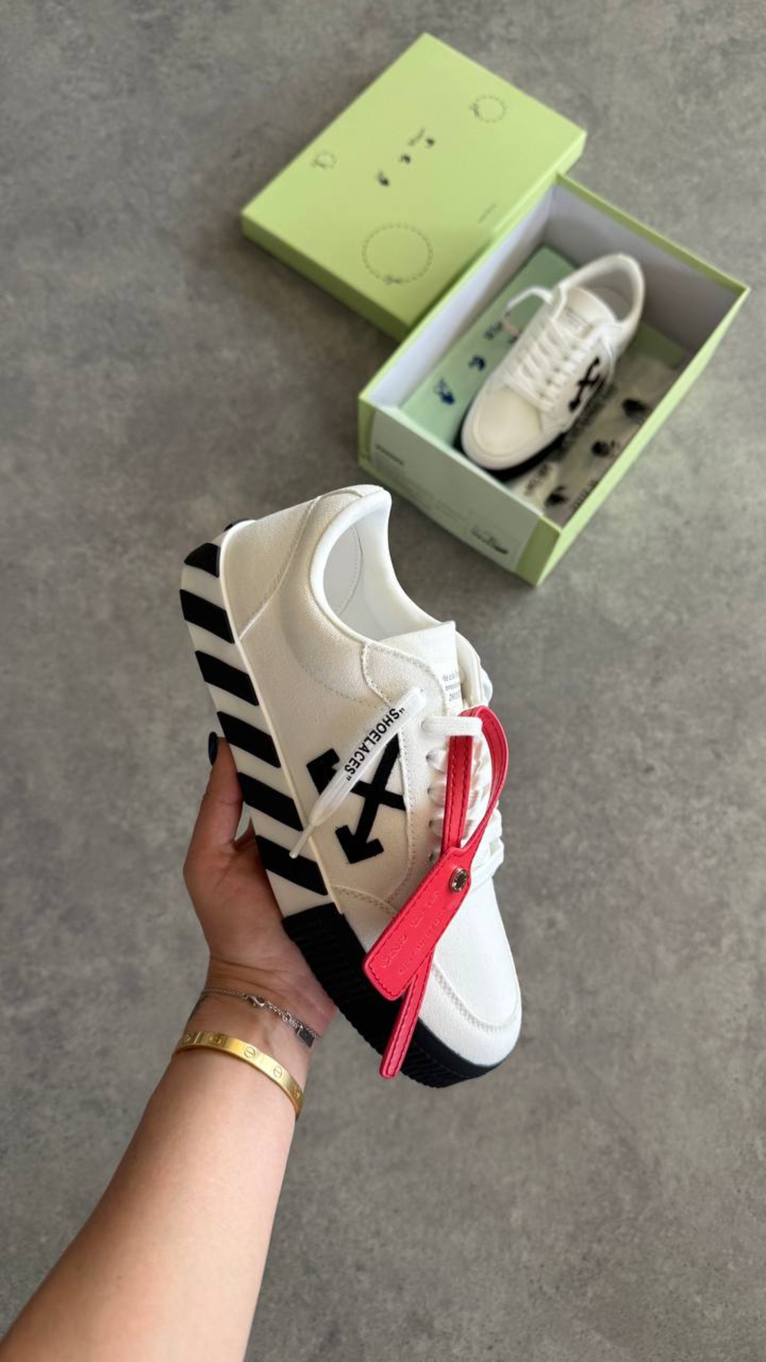 Off-White Canvas Low-Top “White”