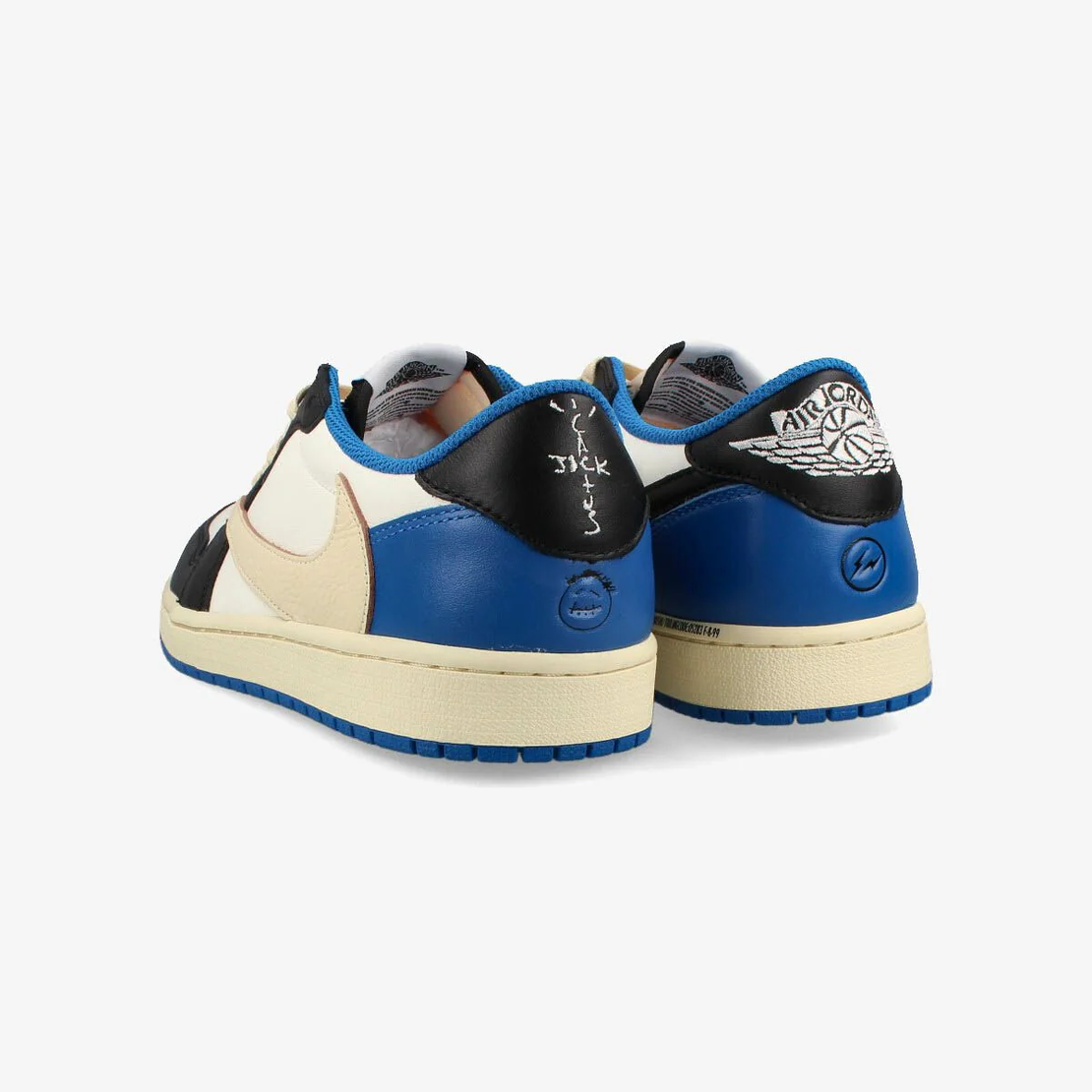 Air Jordan1 Low x Travis Scott x Fragment 'Sail Military Bl